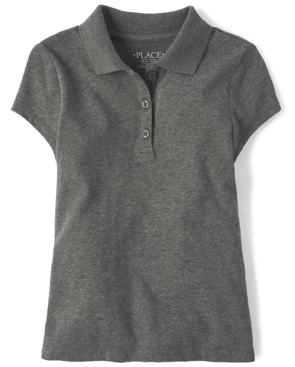 s Uniform Soft Jersey Polo - Gray - The Children's Place