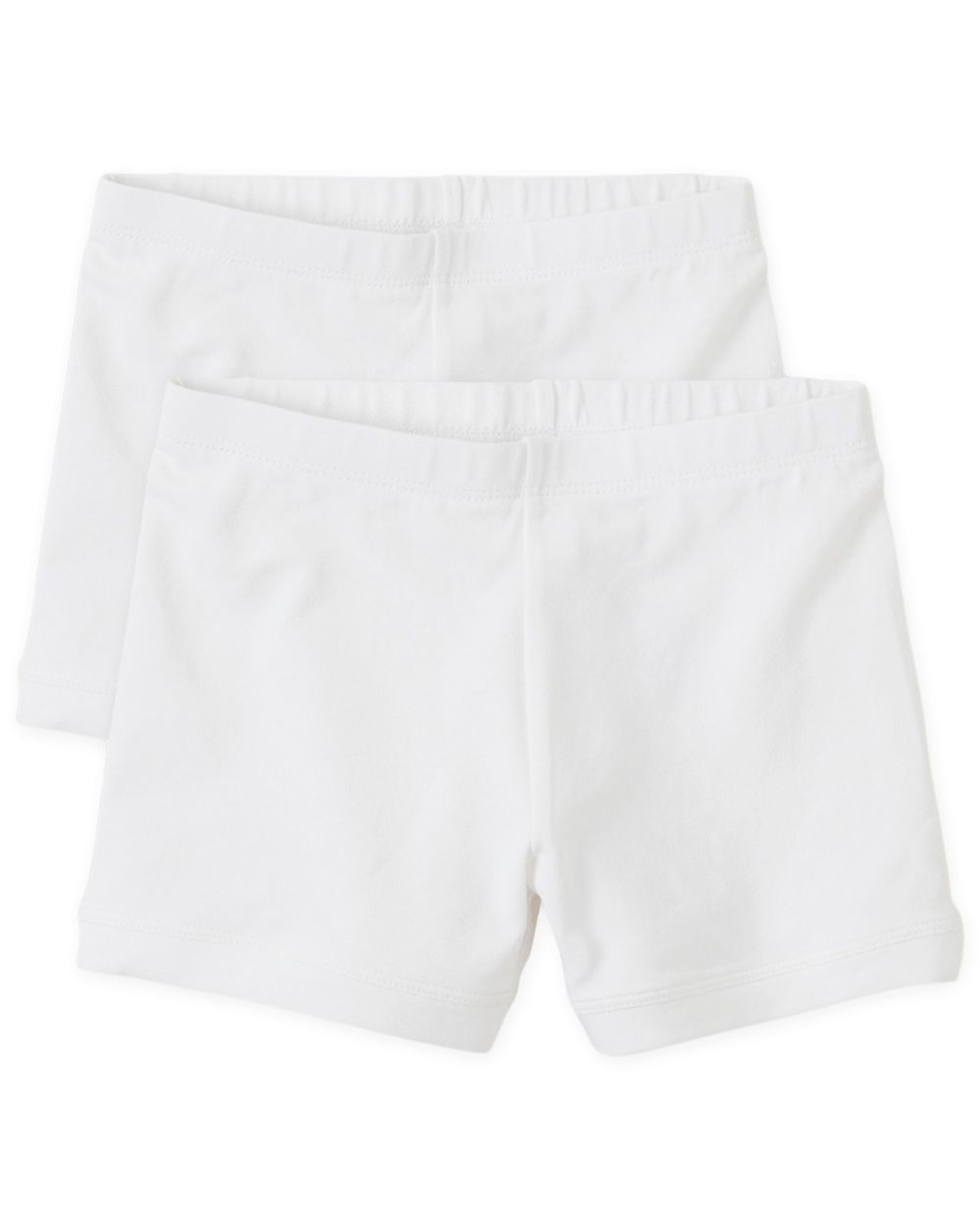 Girls Cartwheel Shorts 2-Pack - White - The Children's Place
