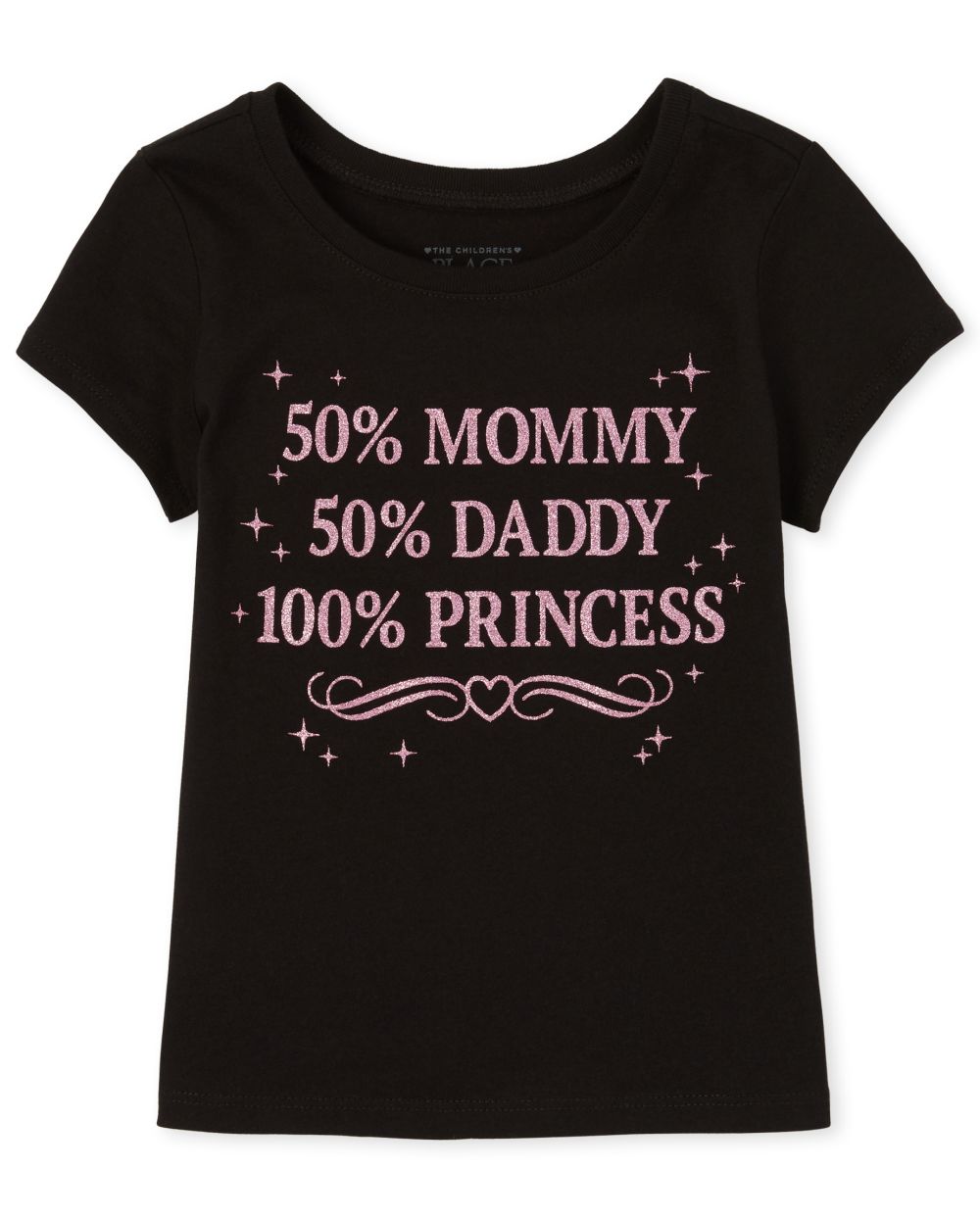 s Baby And Toddler Glitter Mommy And Daddy Graphic Tee - Black T-Shirt - The Children's Place
s Baby And Toddler Glitter Mommy And Daddy Graphic Tee - Black T-Shirt - The Children's Place