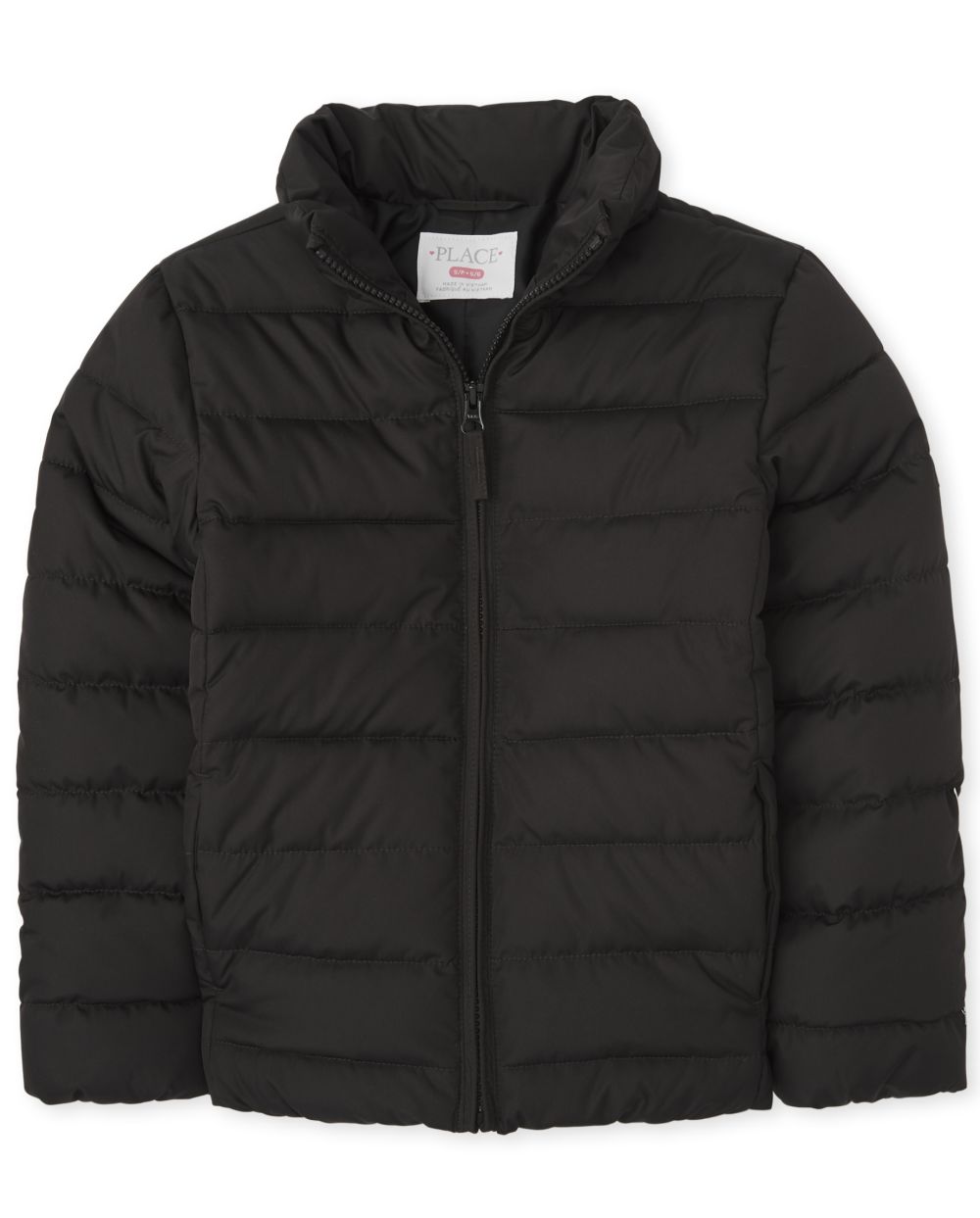 Girls Puffer Jacket - Black - The Children's Place