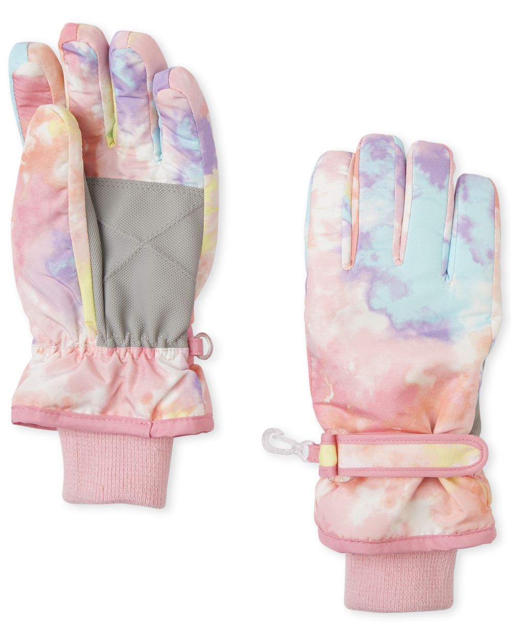 Girls Tie Dye Ski Gloves - Pink - The Children's Place