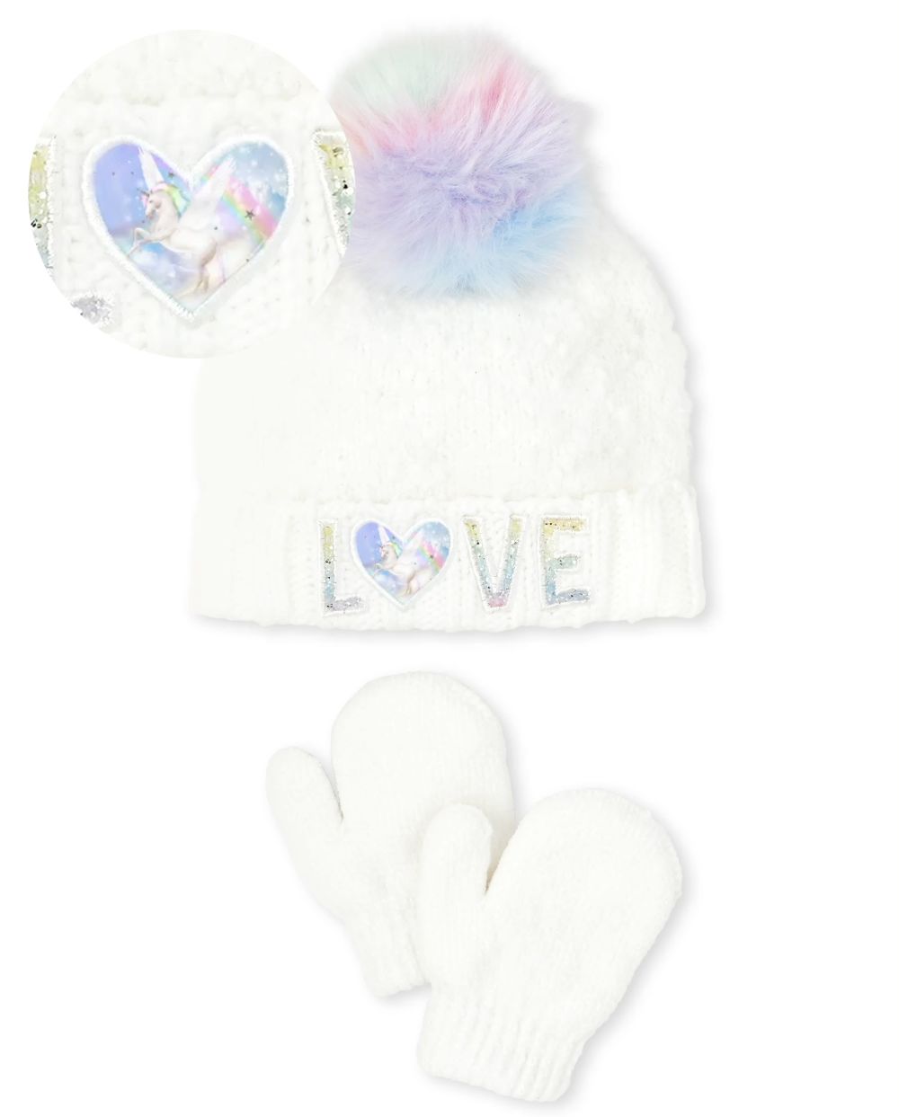 s Toddler Shakey Love Chenille Pom Pom Beanie And Mittens Set - White - The Children's Place
s Toddler Shakey Love Chenille Pom Pom Beanie And Mittens Set - White - The Children's Place