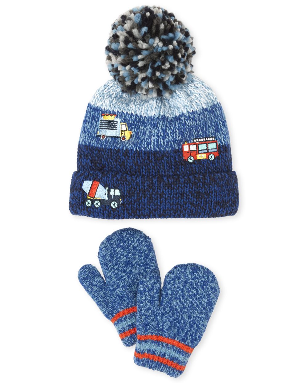 s Toddler Boys Transportation Pom Pom Beanie And Mittens Set - Multi - The Children's Place
s Toddler Boys Transportation Pom Pom Beanie And Mittens Set - Multi - The Children's Place