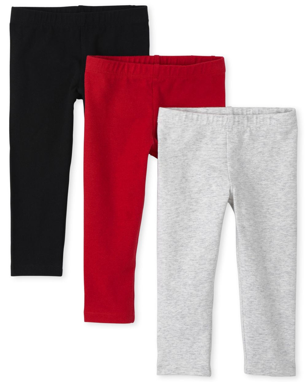 Baby Girls Toddler Leggings 3-Pack - Red - The Children's Place