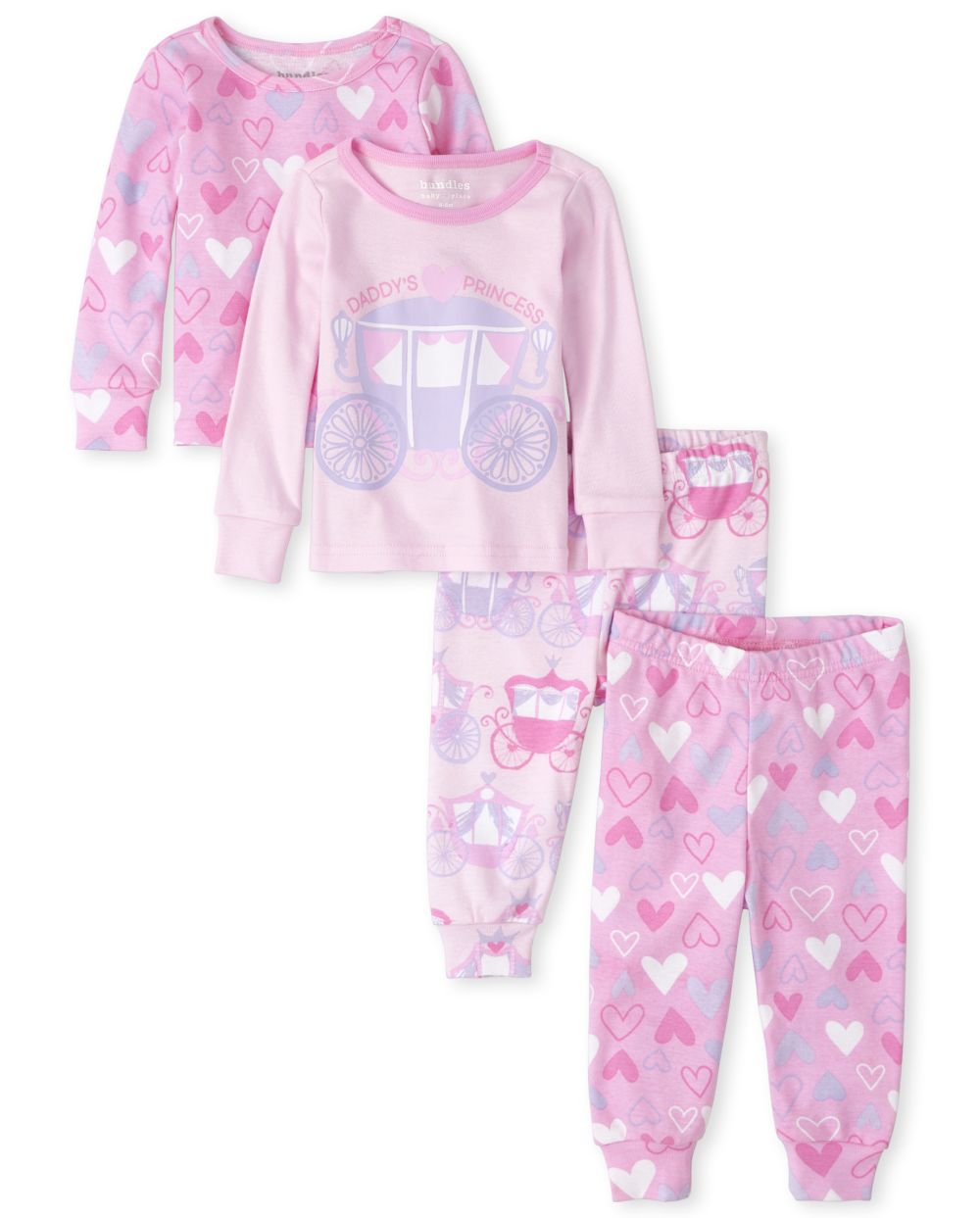 s Baby And Toddler Princess Heart Snug Fit Cotton 4-Piece Pajamas - Pink - The Children's Place
s Baby And Toddler Princess Heart Snug Fit Cotton 4-Piece Pajamas - Pink - The Children's Place