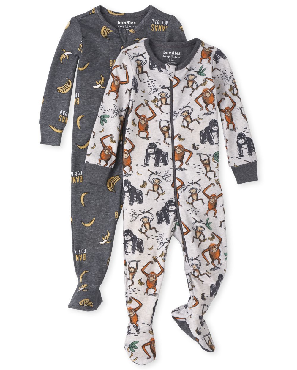 s Baby And Toddler Boys Monkey Snug Fit Cotton One Piece Pajamas 2-Pack - Gray - The Children's Place
s Baby And Toddler Boys Monkey Snug Fit Cotton One Piece Pajamas 2-Pack - Gray - The Children's Place