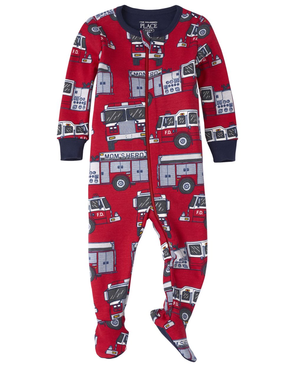 s Baby And Toddler Boys Fire Truck Snug Fit Cotton One Piece Pajamas - Red - The Children's Place
s Baby And Toddler Boys Fire Truck Snug Fit Cotton One Piece Pajamas - Red - The Children's Place
