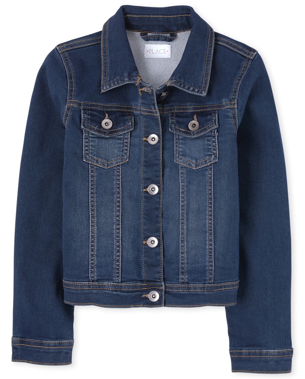 Girls Super-Soft Stretch Denim Jacket - The Children's Place