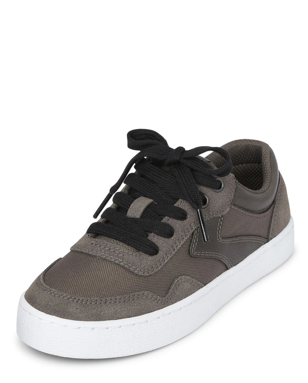 s Boys Faux Suede Low Top Sneakers - Gray - The Children's Place