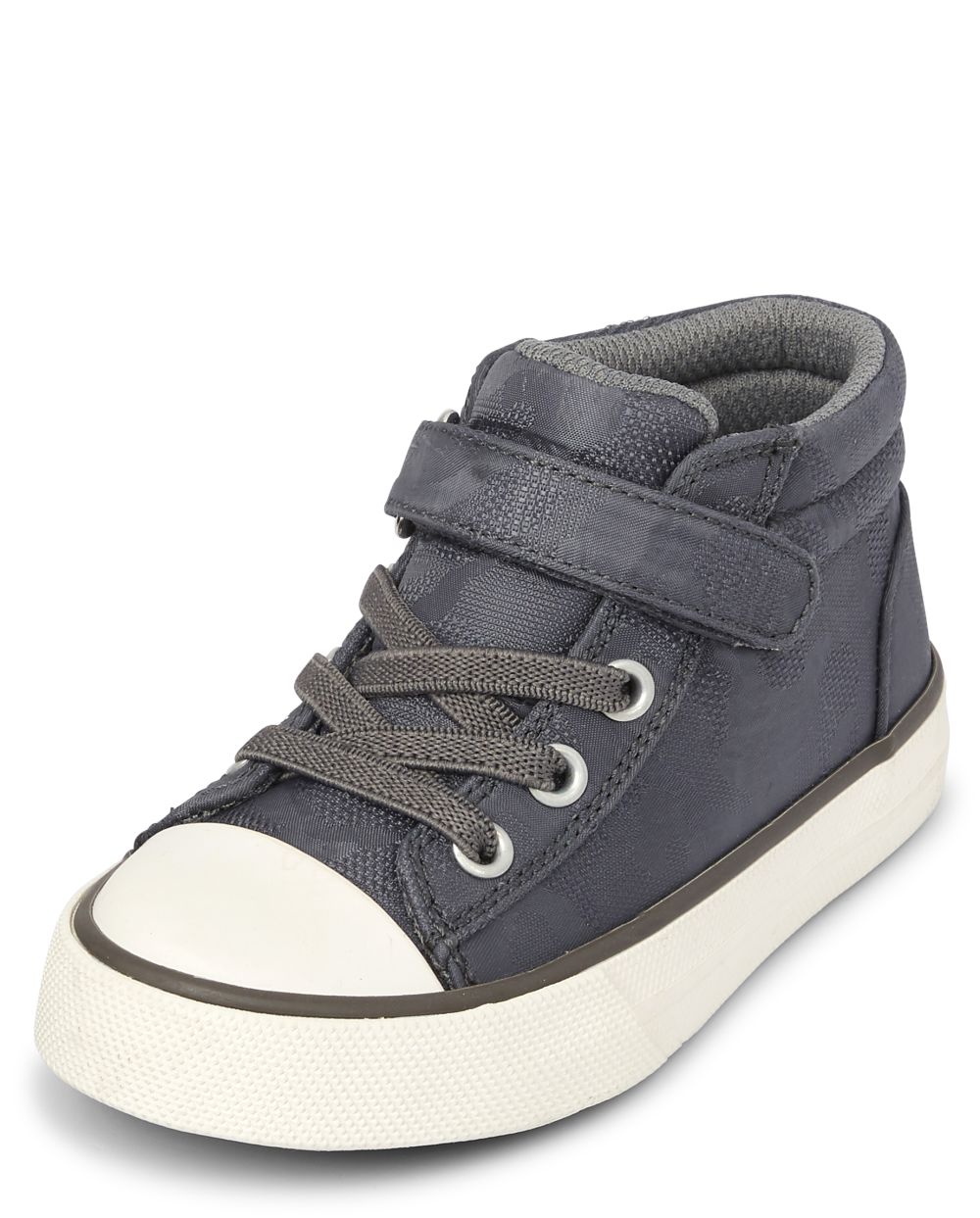 s Toddler Boys Camo Mid Top Sneakers - Gray - The Children's Place