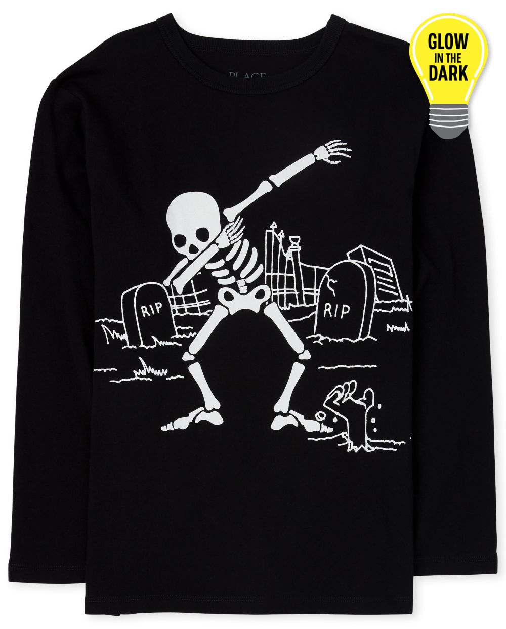 Boys Boys Halloween Glow Dancing Skeleton Graphic Tee - Black T-Shirt - The Children's Place
Boys Boys Halloween Glow Dancing Skeleton Graphic Tee - Black T-Shirt - The Children's Place