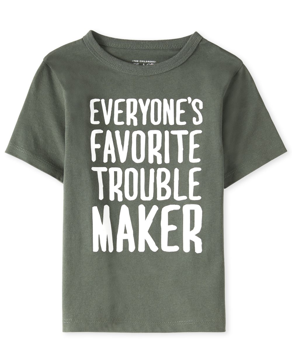 s Baby And Toddler Boys Trouble Maker Graphic Tee - Green T-Shirt - The Children's Place
s Baby And Toddler Boys Trouble Maker Graphic Tee - Green T-Shirt - The Children's Place