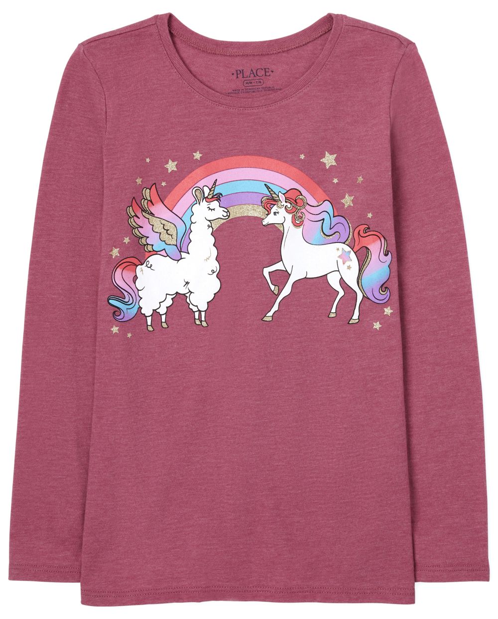 Girls Unicorn Rainbow Graphic Tee - Pink T-Shirt - The Children's Place
Girls Unicorn Rainbow Graphic Tee - Pink T-Shirt - The Children's Place