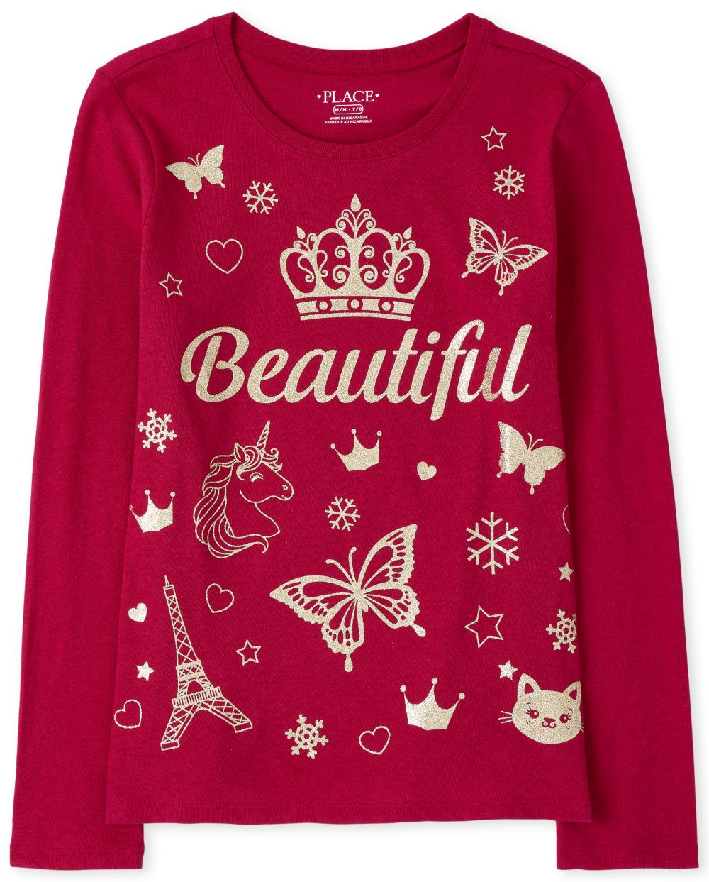 Girls Glitter Beautiful Graphic Tee - Pink T-Shirt - The Children's Place
Girls Glitter Beautiful Graphic Tee - Pink T-Shirt - The Children's Place