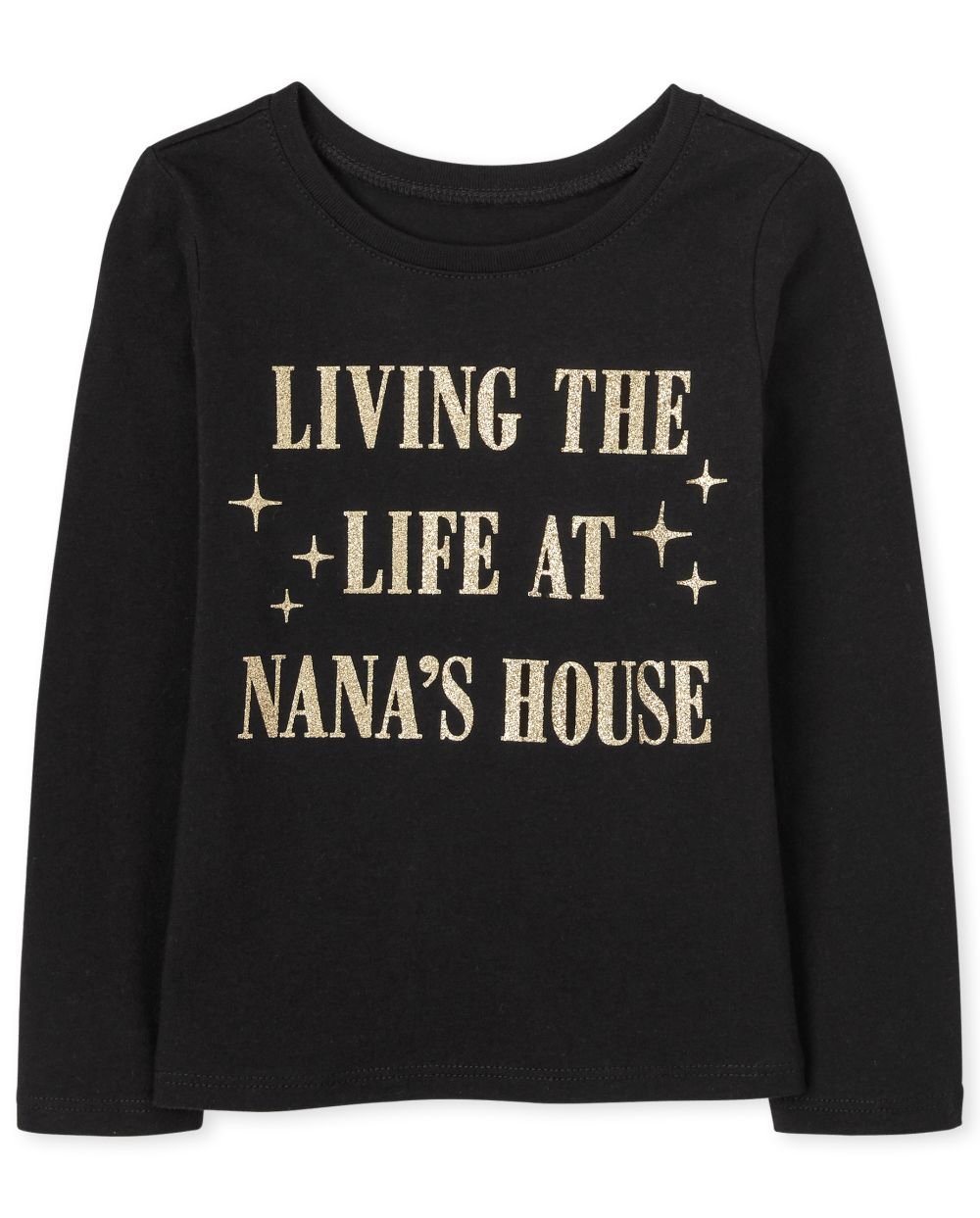 s Baby And Toddler Glitter Nana's House Graphic Tee - Black T-Shirt - The Children's Place
s Baby And Toddler Glitter Nana's House Graphic Tee - Black T-Shirt - The Children's Place