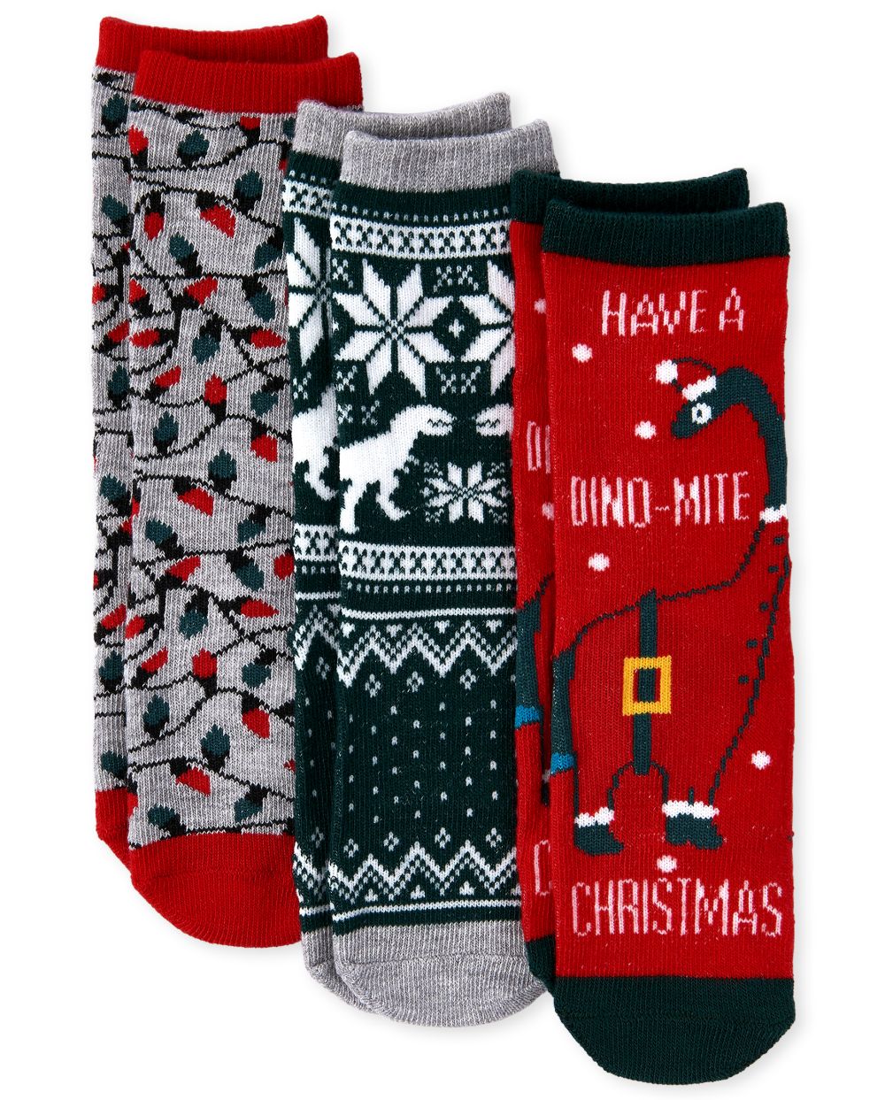 s Toddler Boys Christmas Dino Crew Socks 3-Pack - Multi - The Children's Place
s Toddler Boys Christmas Dino Crew Socks 3-Pack - Multi - The Children's Place