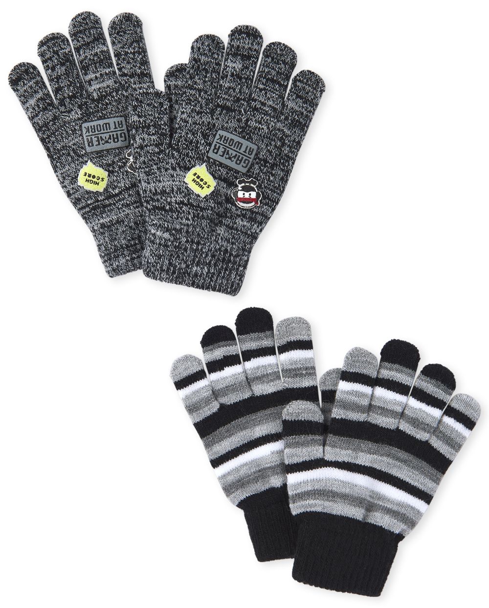 Boys Boys Striped Emoji Texting Gloves 2-Pack - Black - The Children's Place
Boys Boys Striped Emoji Texting Gloves 2-Pack - Black - The Children's Place