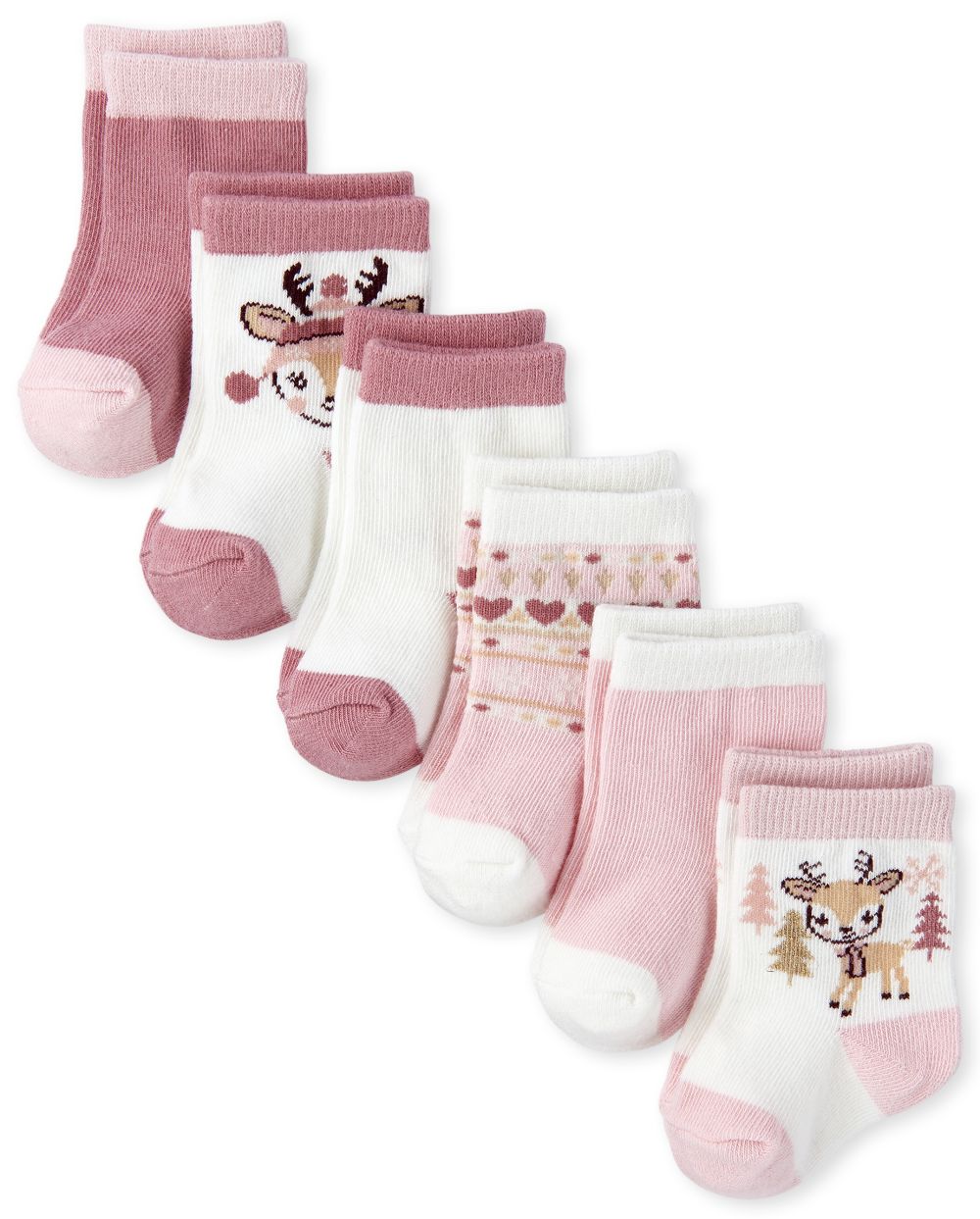 Newborn Baby Reindeer Fairisle Midi Socks 6-Pack - Multi - The Children's Place
Newborn Baby Reindeer Fairisle Midi Socks 6-Pack - Multi - The Children's Place
