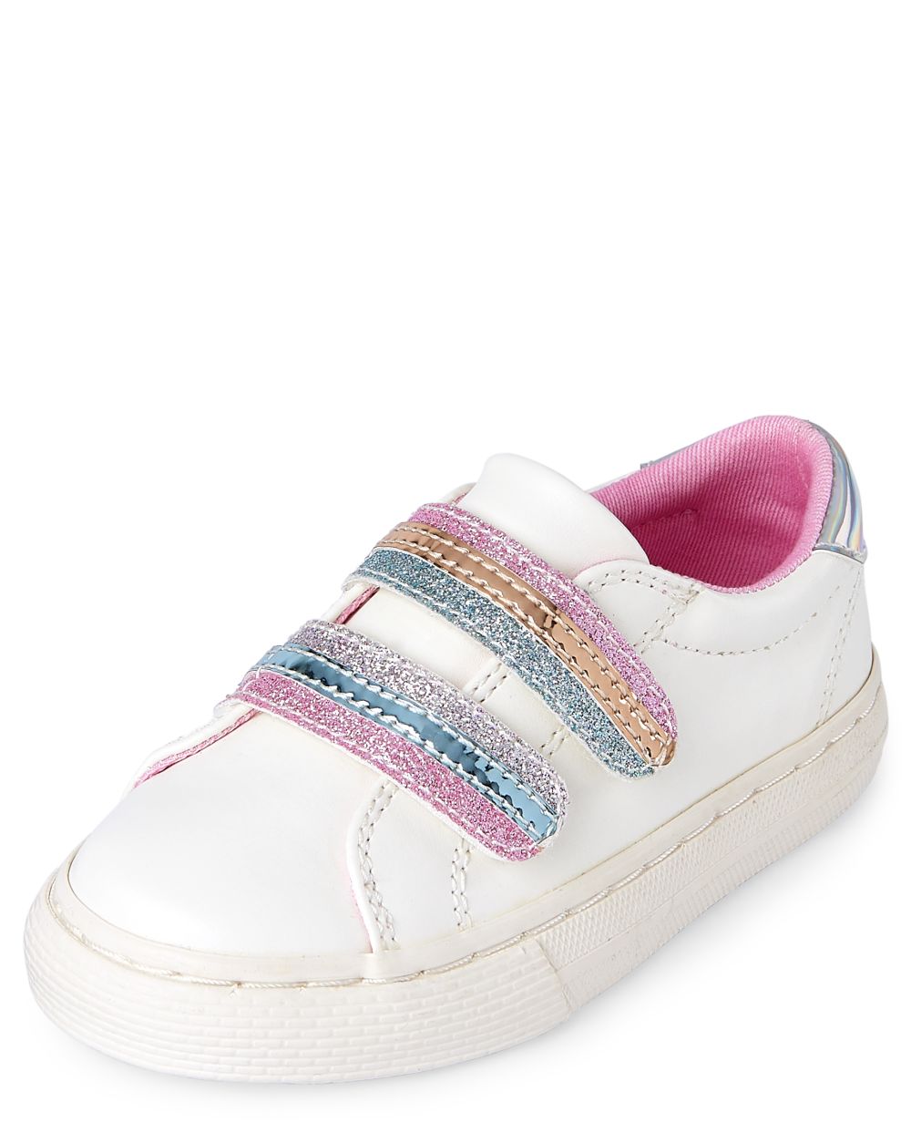 Baby Girls Toddler Glitter Striped Low Top Sneakers - White - The Children's Place
Baby Girls Toddler Glitter Striped Low Top Sneakers - White - The Children's Place