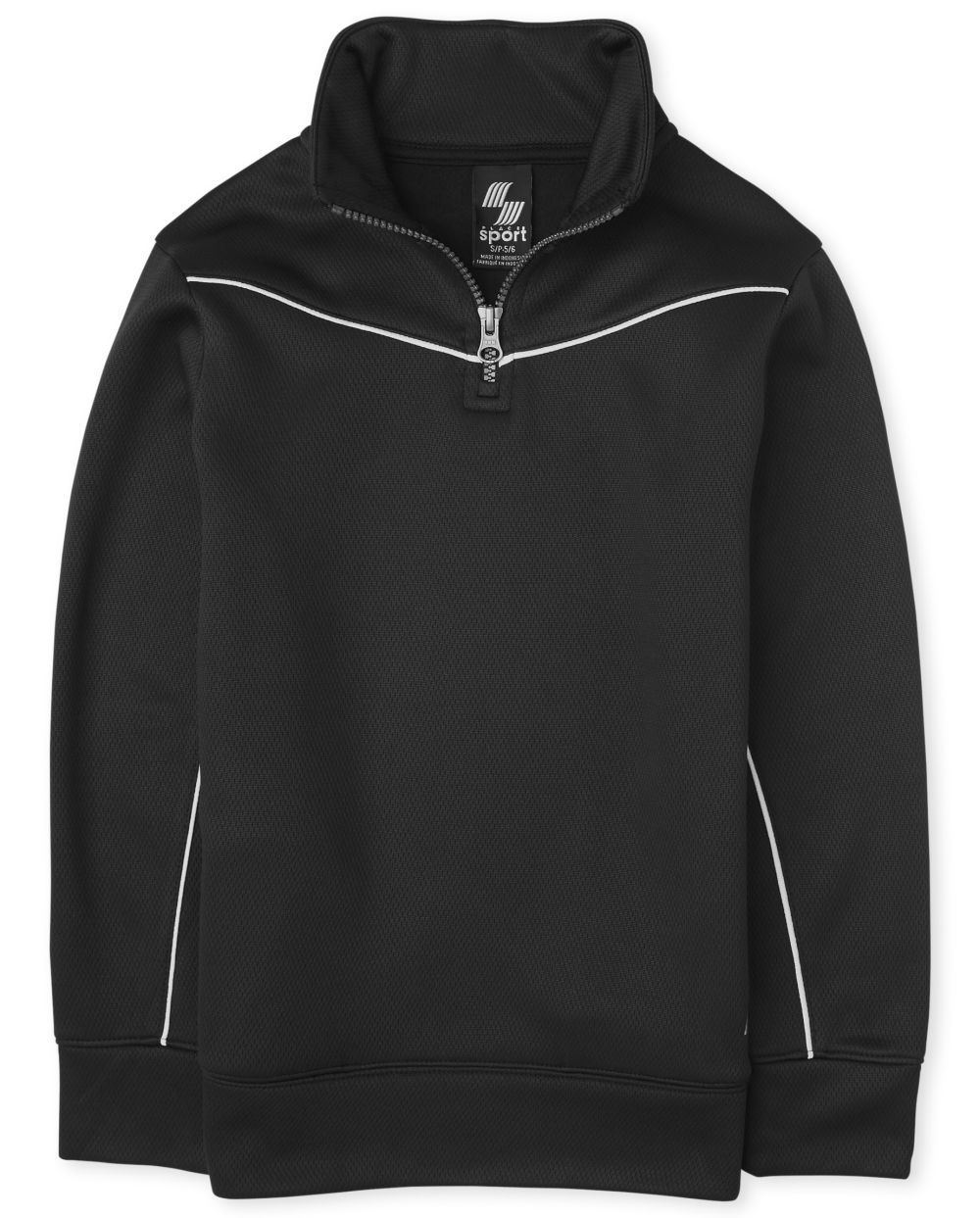 Boys Boys Active Mesh Striped Half Zip Mock Neck Pullover - Black - The Children's Place
Boys Boys Active Mesh Striped Half Zip Mock Neck Pullover - Black - The Children's Place