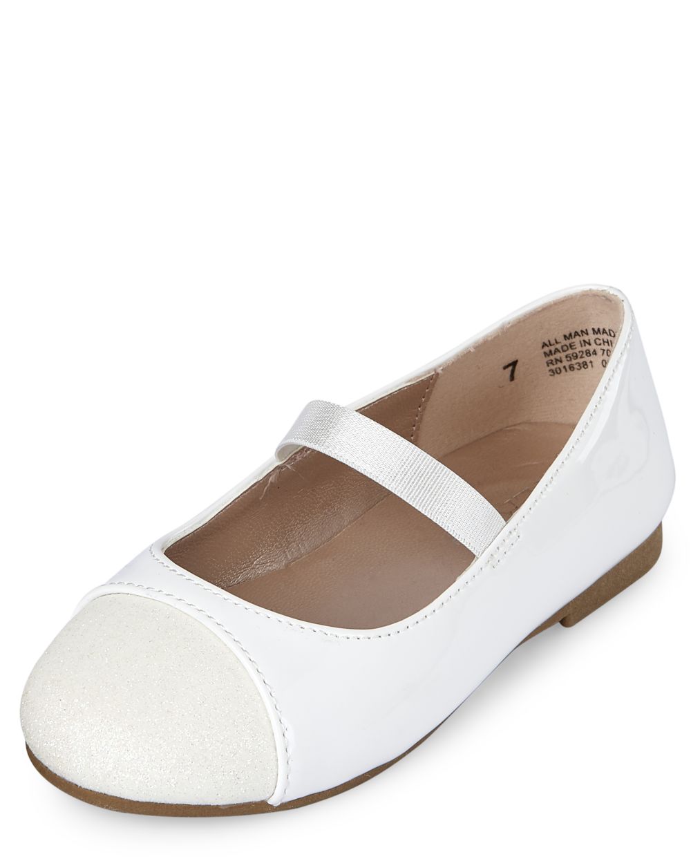 Baby Girls Toddler Glitter Toe Ballet Flats - White - The Children's Place
Baby Girls Toddler Glitter Toe Ballet Flats - White - The Children's Place