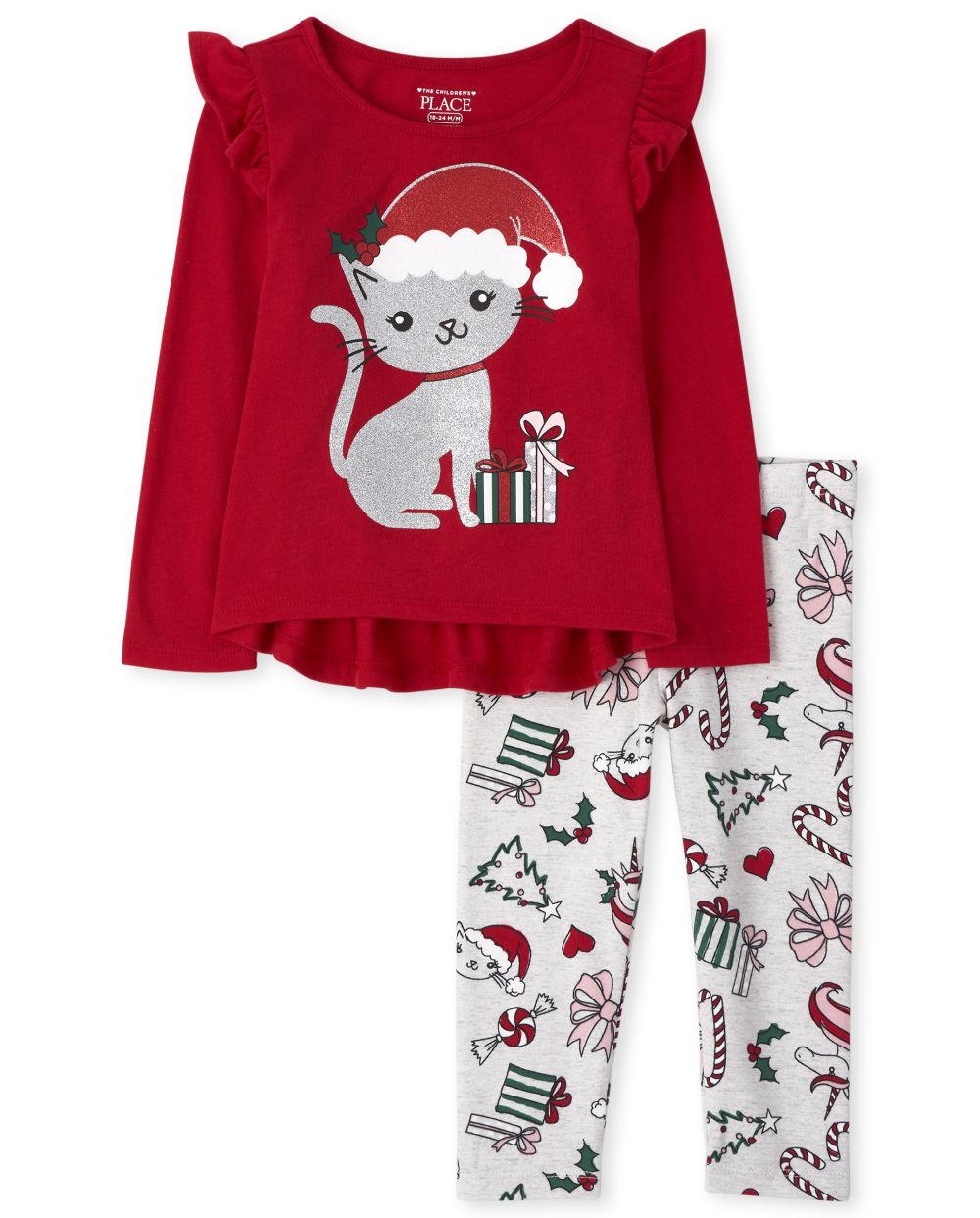 Baby Girls Toddler Christmas Cat Outfit Set - Red - The Children's Place
Baby Girls Toddler Christmas Cat Outfit Set - Red - The Children's Place