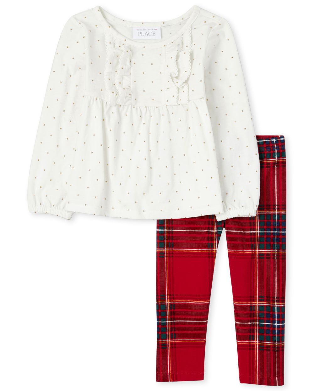 Baby Girls Toddler Ruffle And Plaid Outfit Set - White - The Children's Place
Baby Girls Toddler Ruffle And Plaid Outfit Set - White - The Children's Place