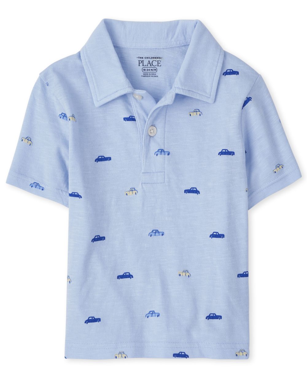s Toddler Boys Print Jersey Polo - Blue - The Children's Place