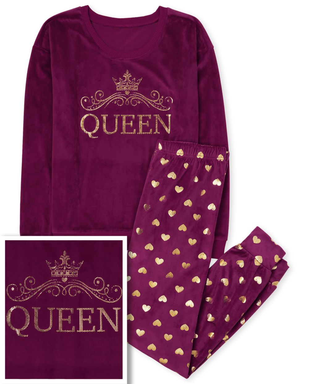 Womens Mommy And Me Queen Velour Matching Pajamas - Red - The Children' Place
Womens Mommy And Me Queen Velour Matching Pajamas - Red - The Children' Place