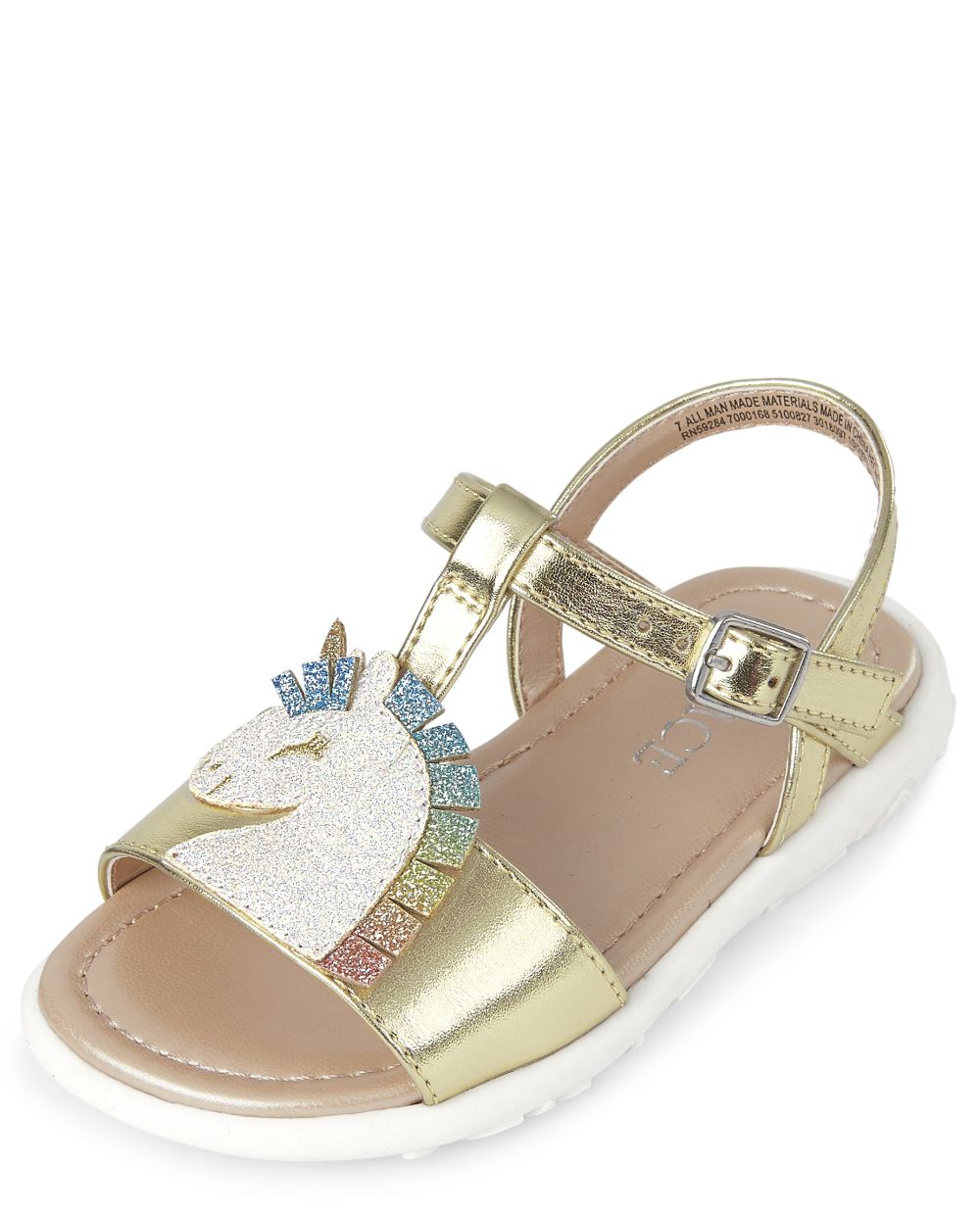 

s Toddler Metallic Unicorn Sandals - Multi - The Children's Place