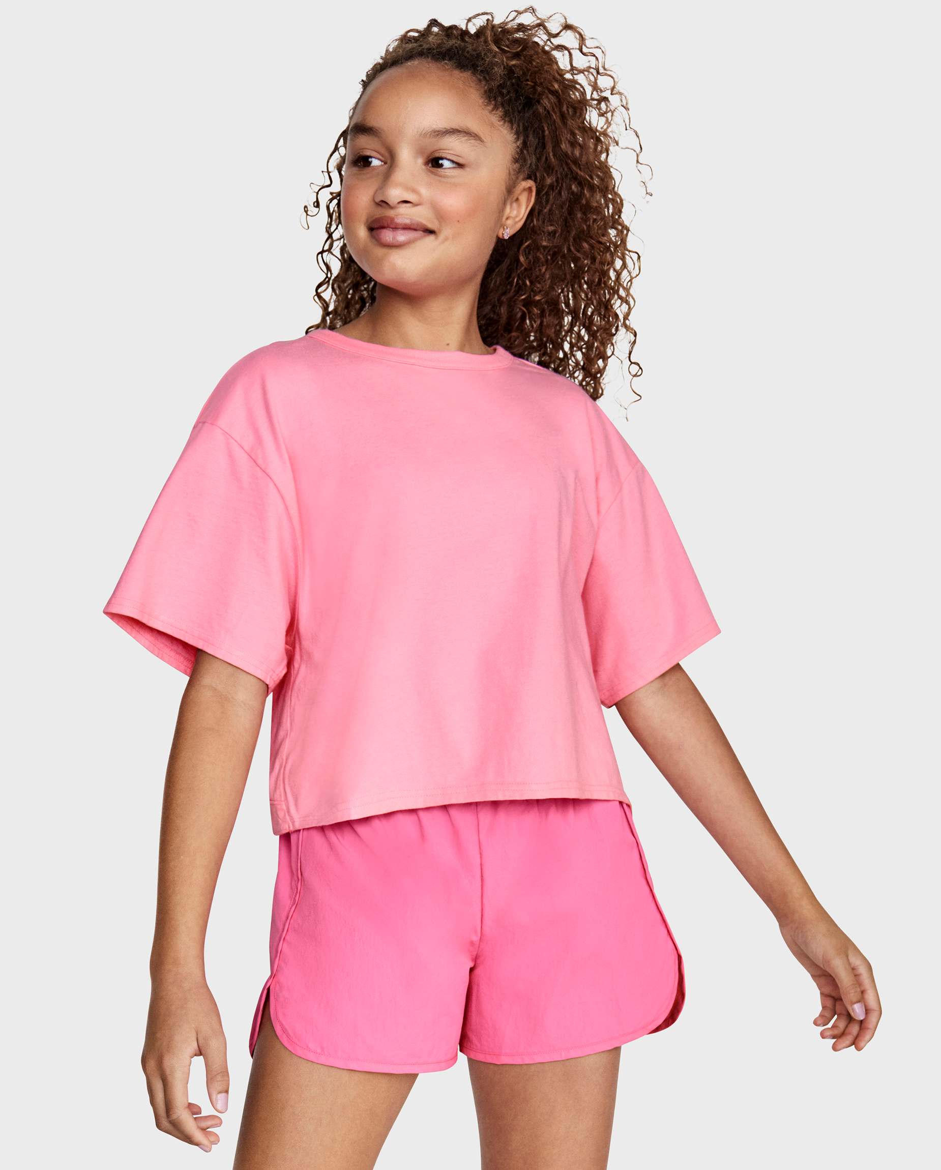 トップス Ans Dotsloevner frilled tiny tee pink T-shirt with cut out, Pink - Sisley