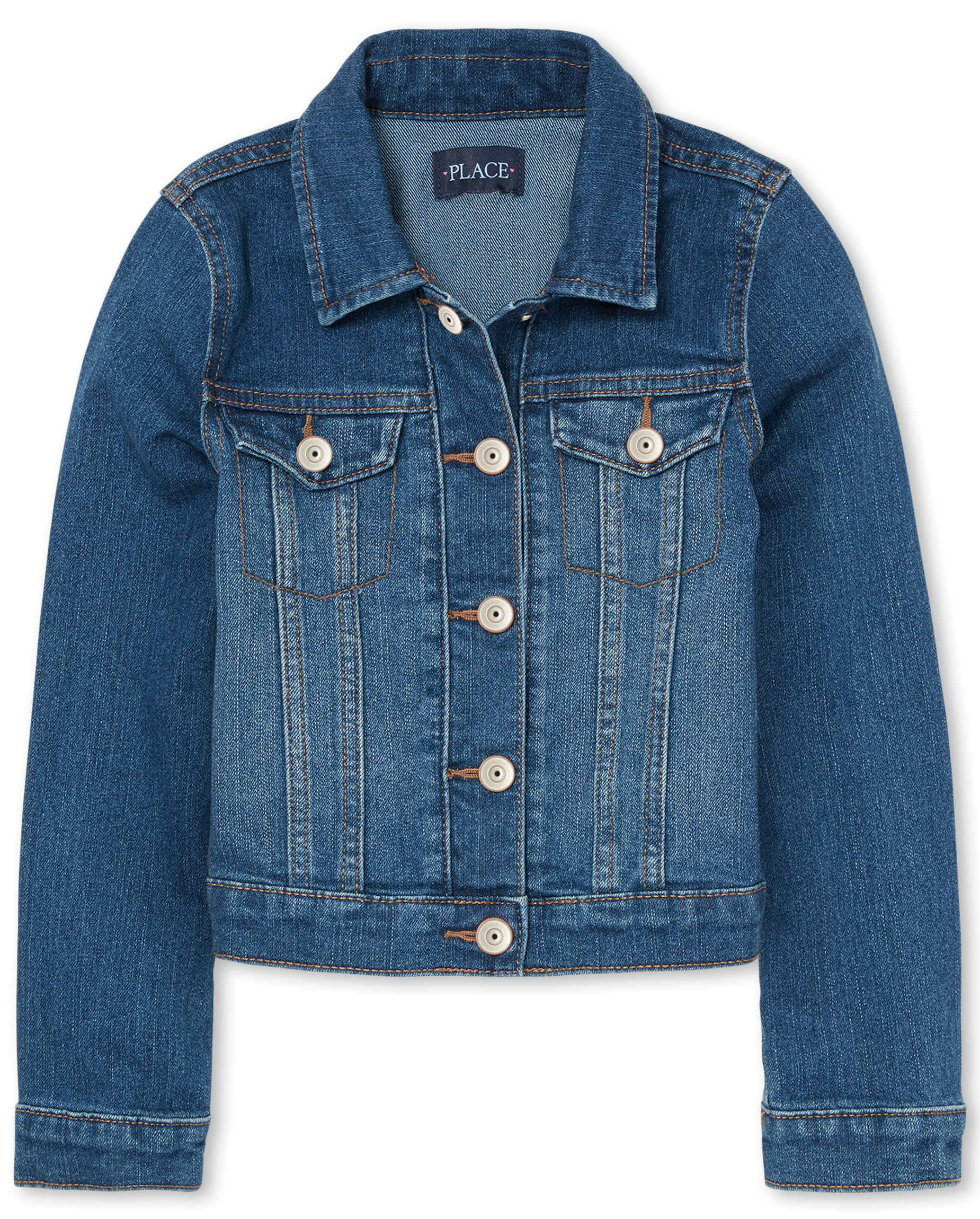 Girls Denim Jacket - DENIM | The Children's Place CA