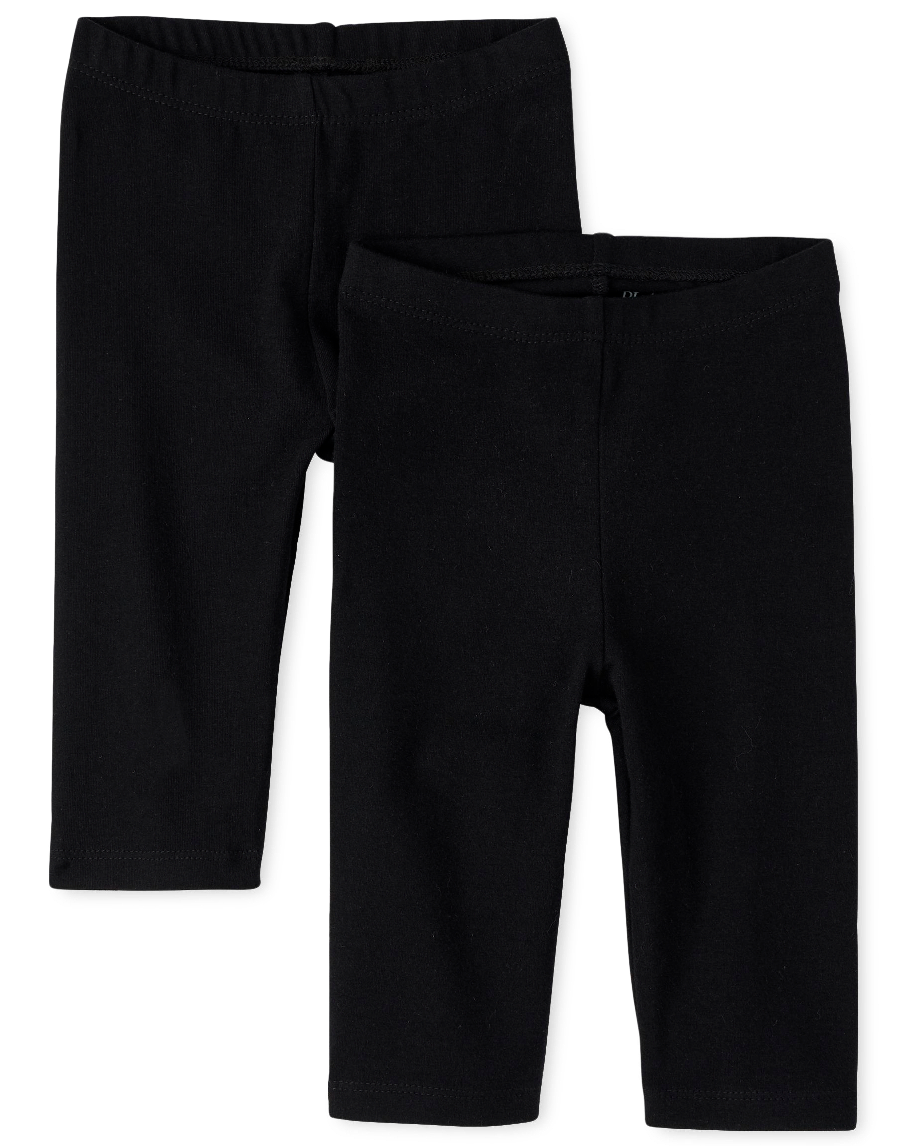 Baby And Toddler Girls Capri Leggings 2-Pack - WHITE | The