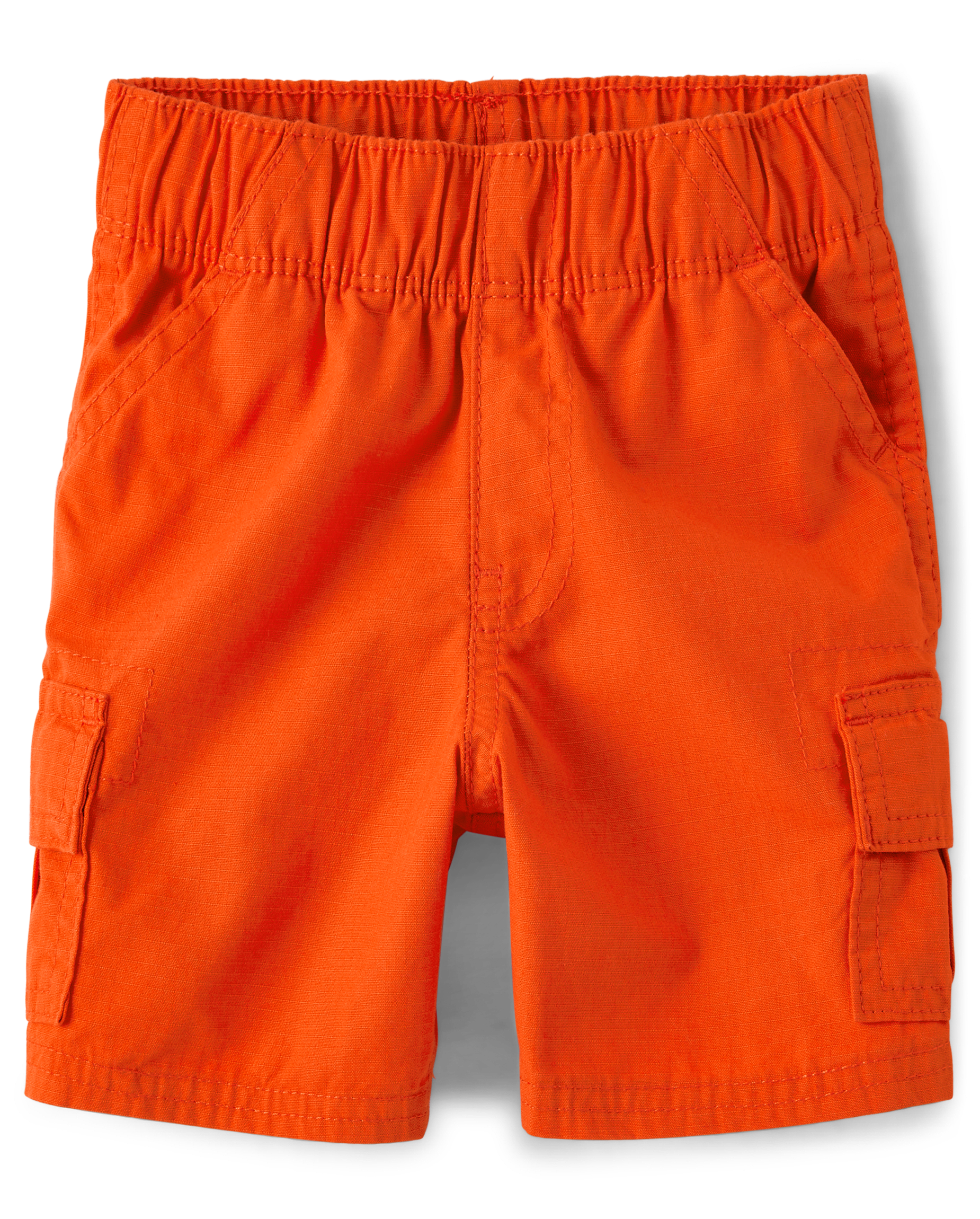 Toddler Boys Uniform Woven Pull On Cargo Shorts TAN The