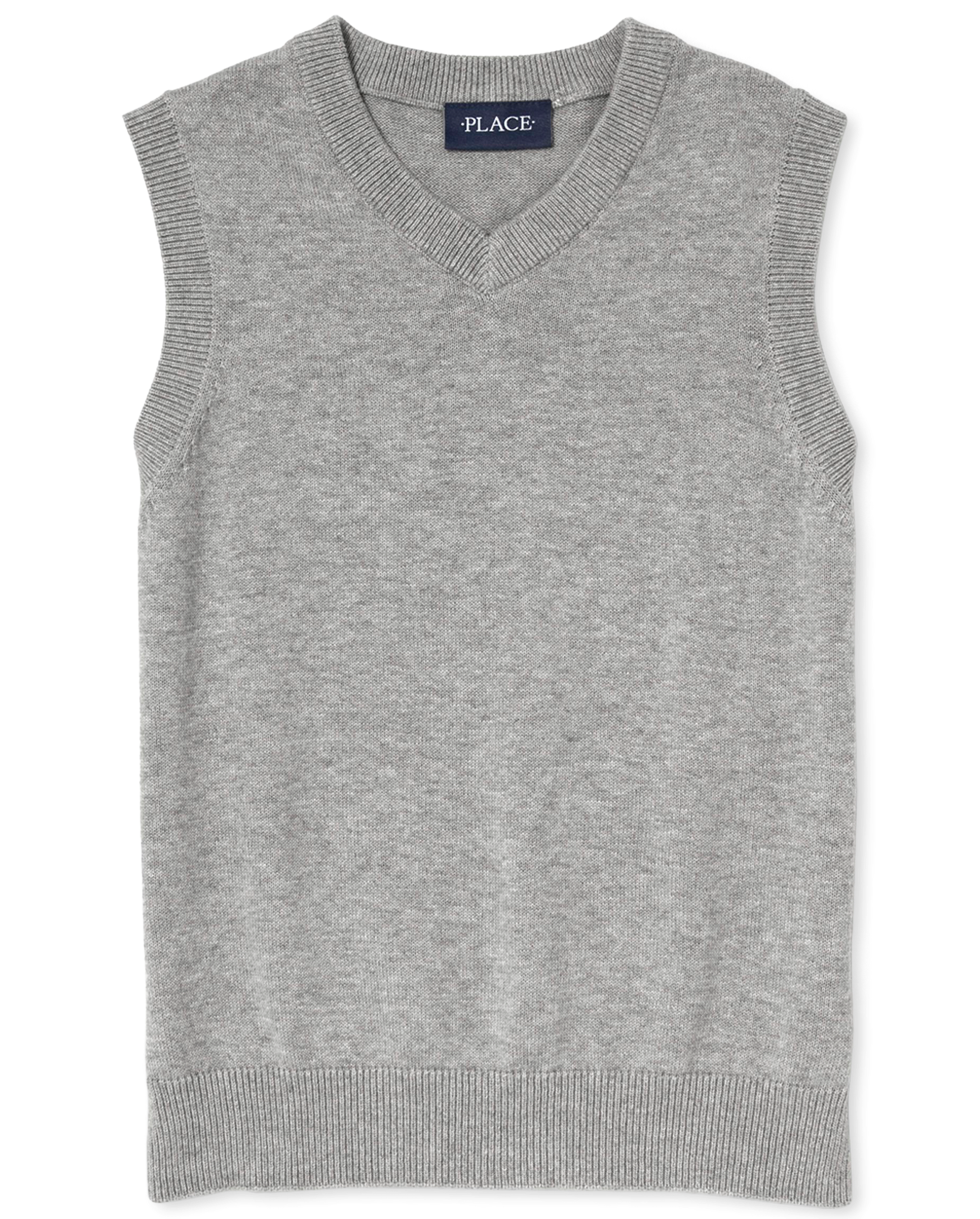 Ensemble Enfant 3T : Gilet Navy Crazy 8 + Chemise Bleue The Children's Place - Neuf Avec étiquettes