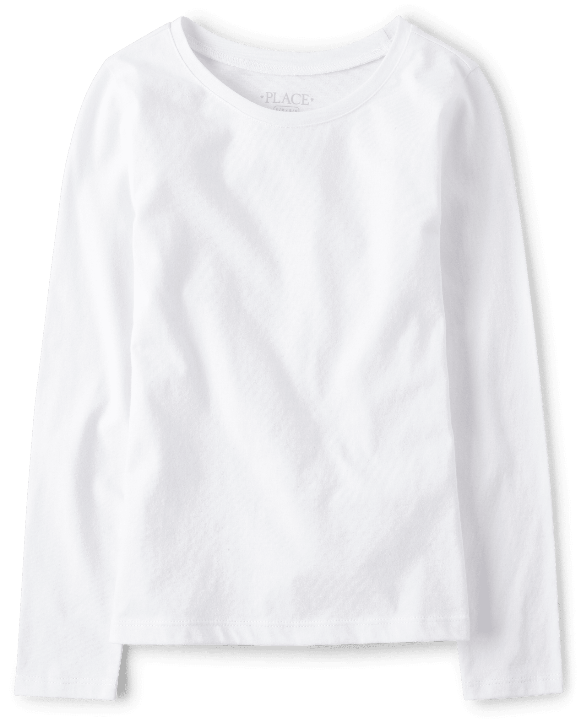 Girls Long Sleeve Regular Basic Layering Tee - GRAY | The