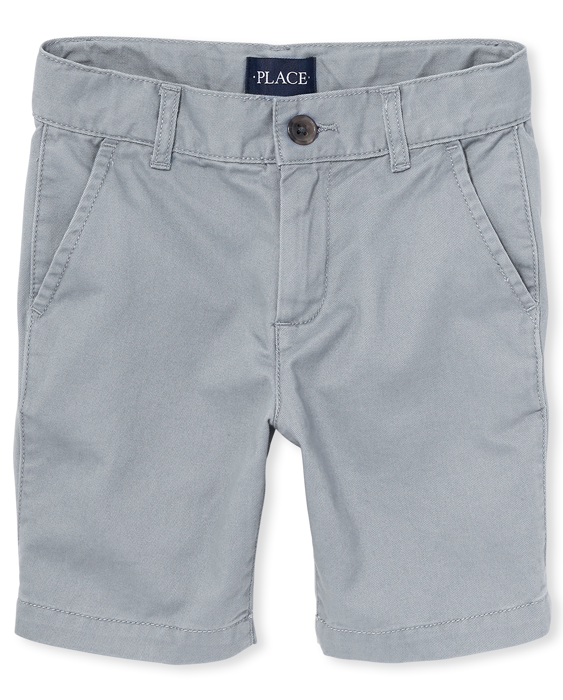 Boys Uniform Stretch Chino Shorts - Husky - GRAY | The Boys Uniform Stretch Chino Shorts - Husky - GRAY | The