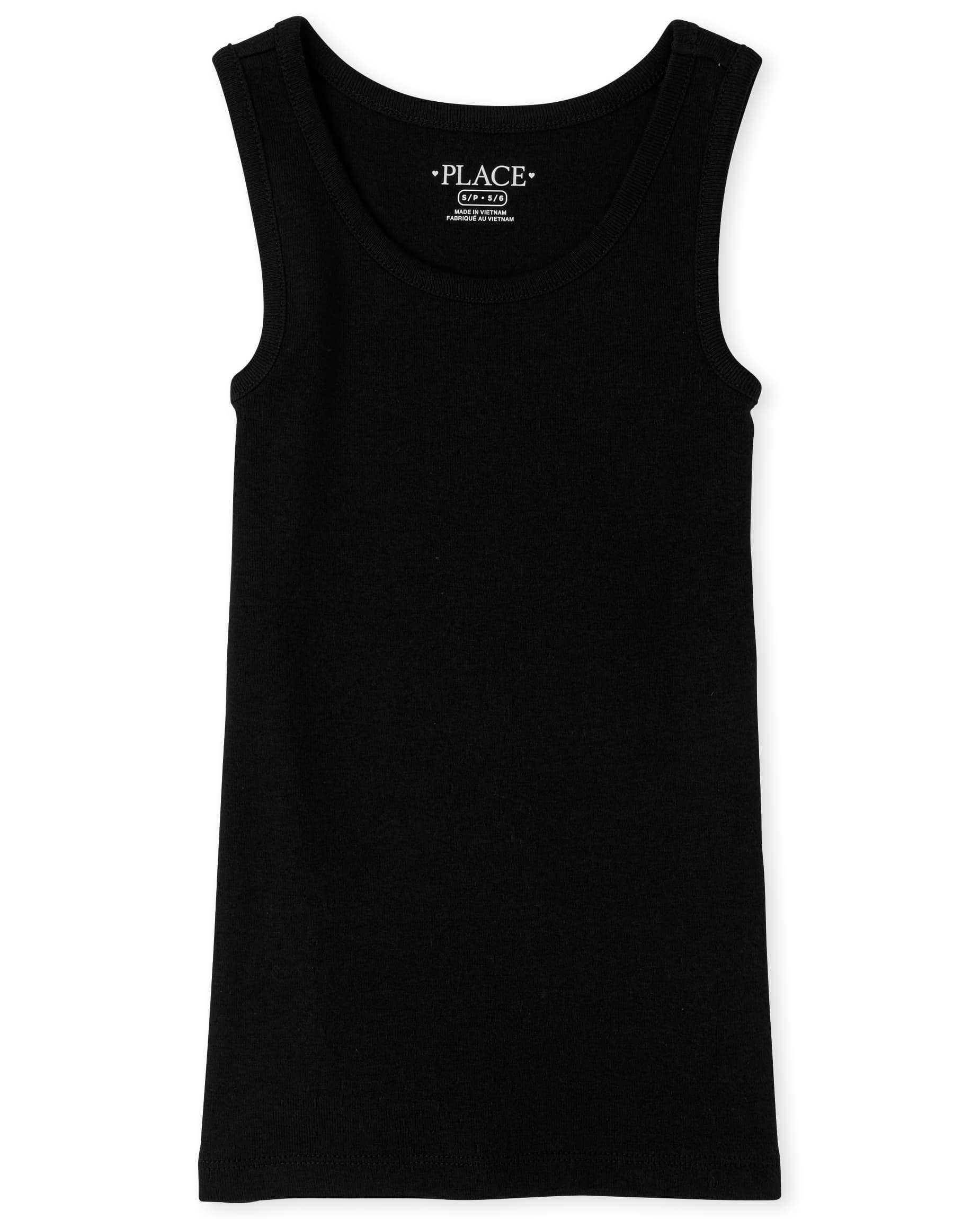Girls Basic Mix And Match Sleeveless Ribbed Tank Top 2-Pack