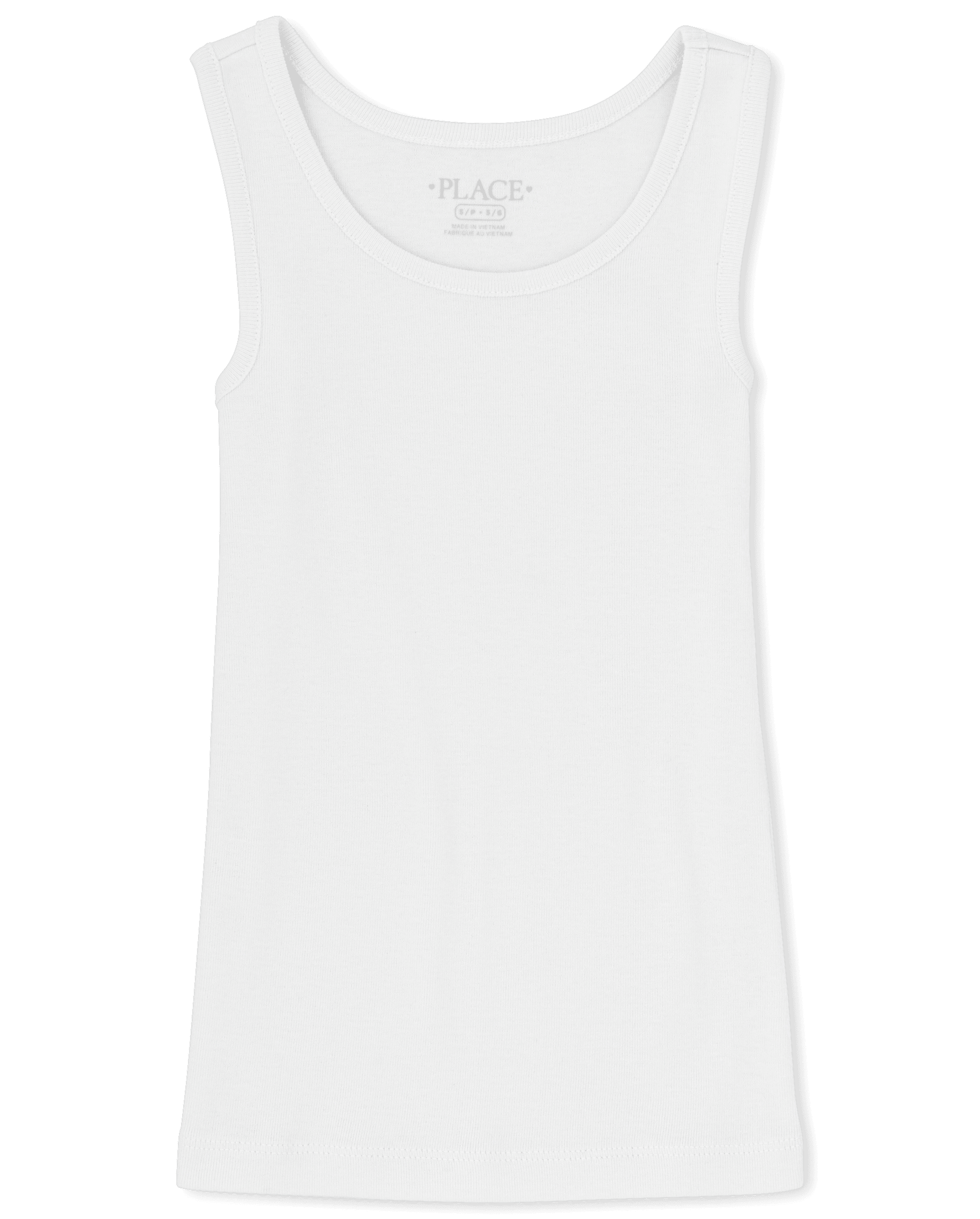 main story Tank ベスト　グレー 6Y Girls Basic Mix And Match Sleeveless Ribbed Tank Top 2-Pack
