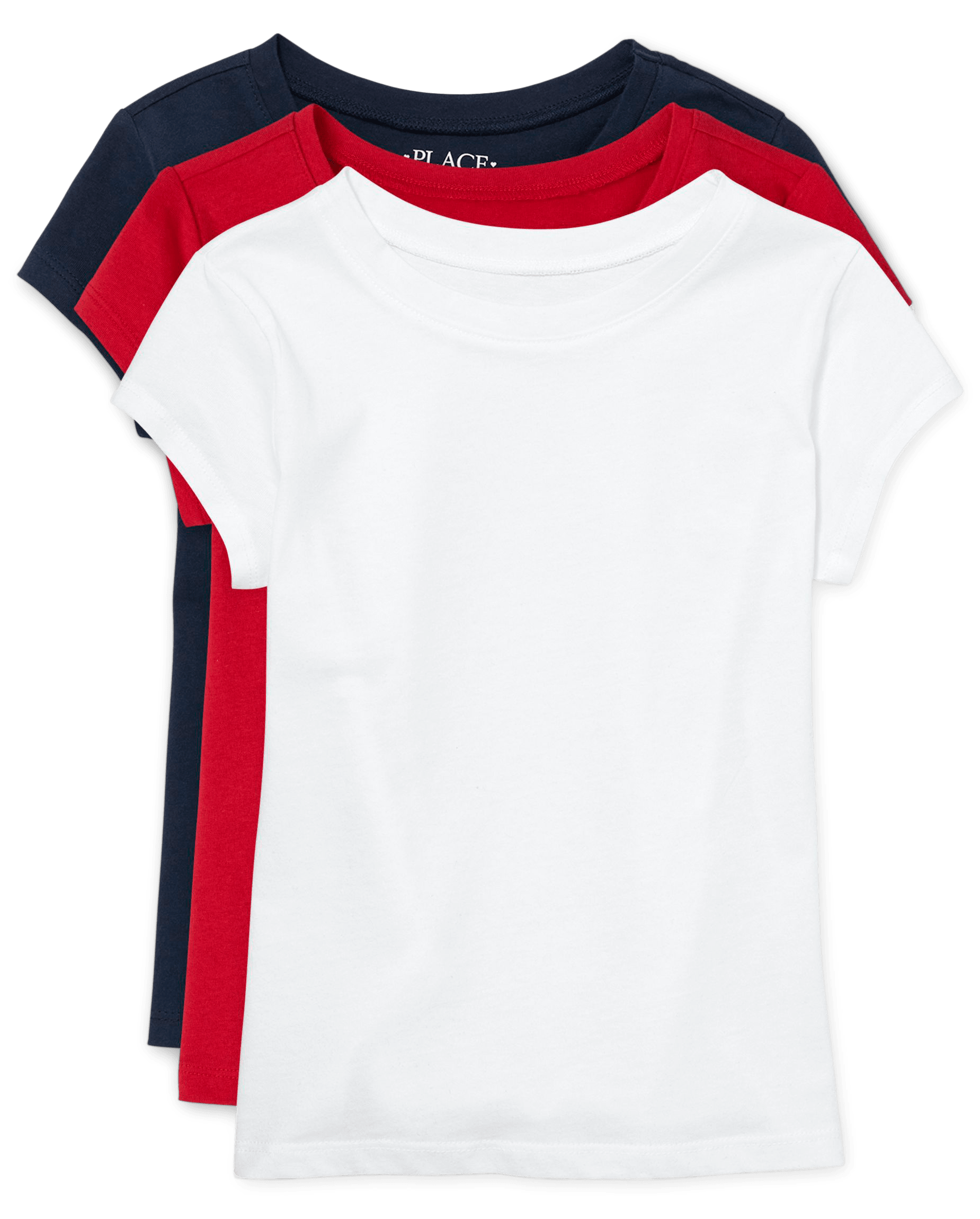 Girls Short Sleeve Basic Layering Tee 3-Pack - WHITE | The 