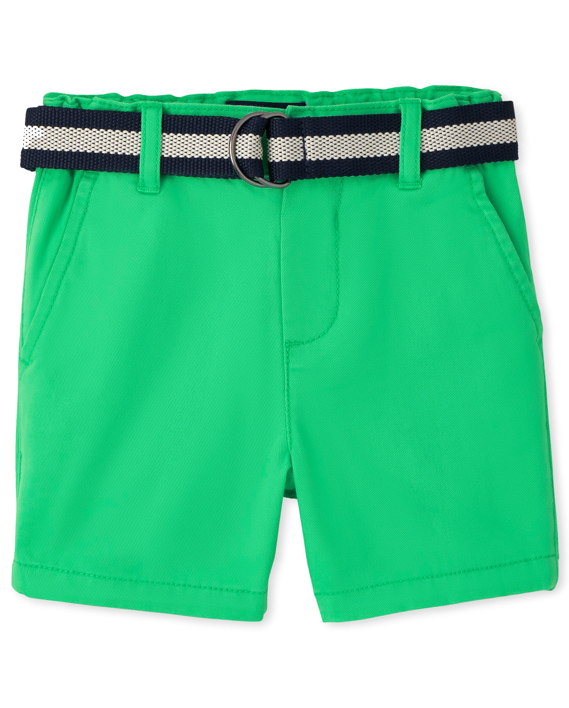 パンツ andwang Baby office belt short pants Boys Belted Woven Chino Shorts with Stain and Wrinkle
