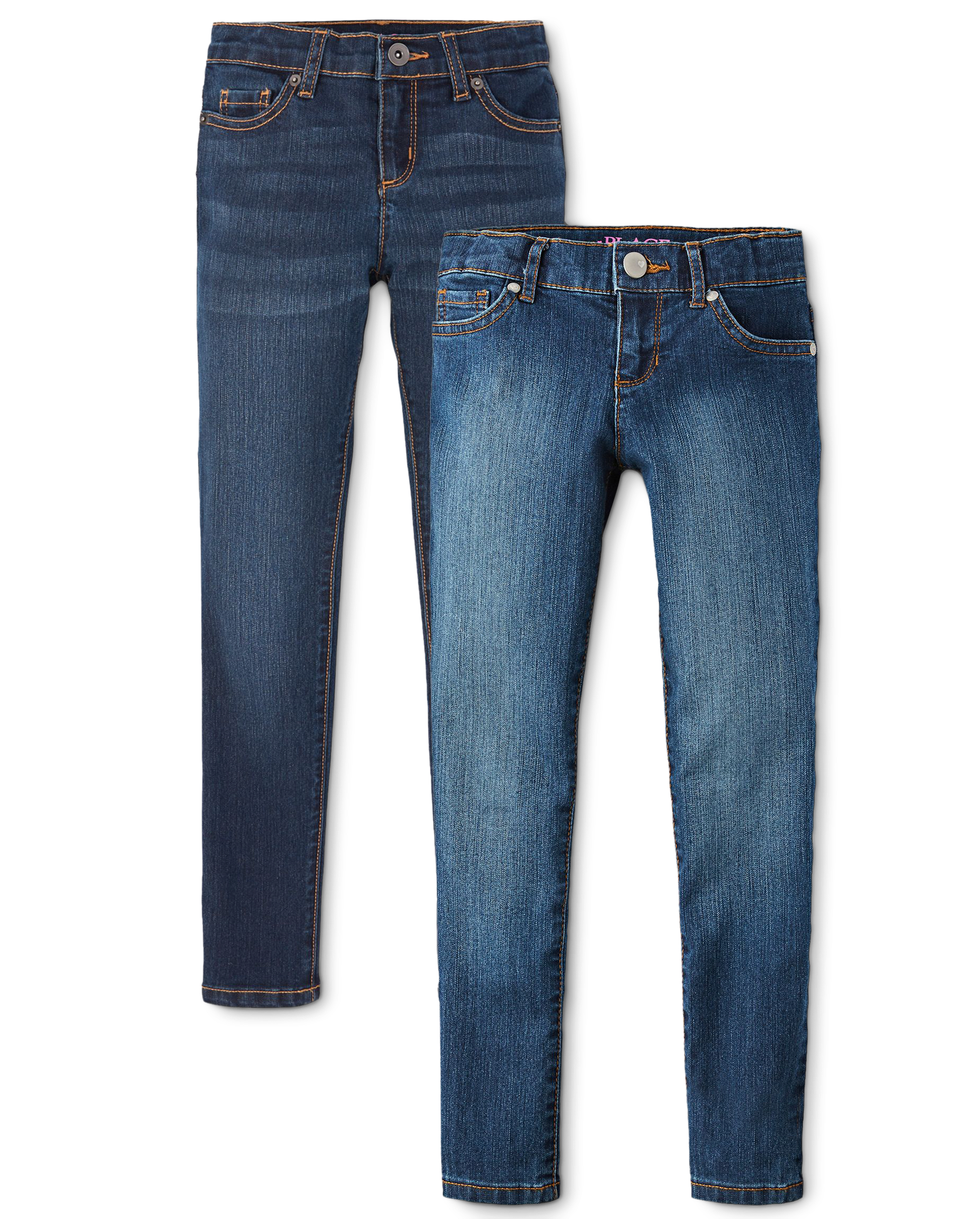 Girls Basic Super Skinny Jeans 2-Pack - MULTI | The