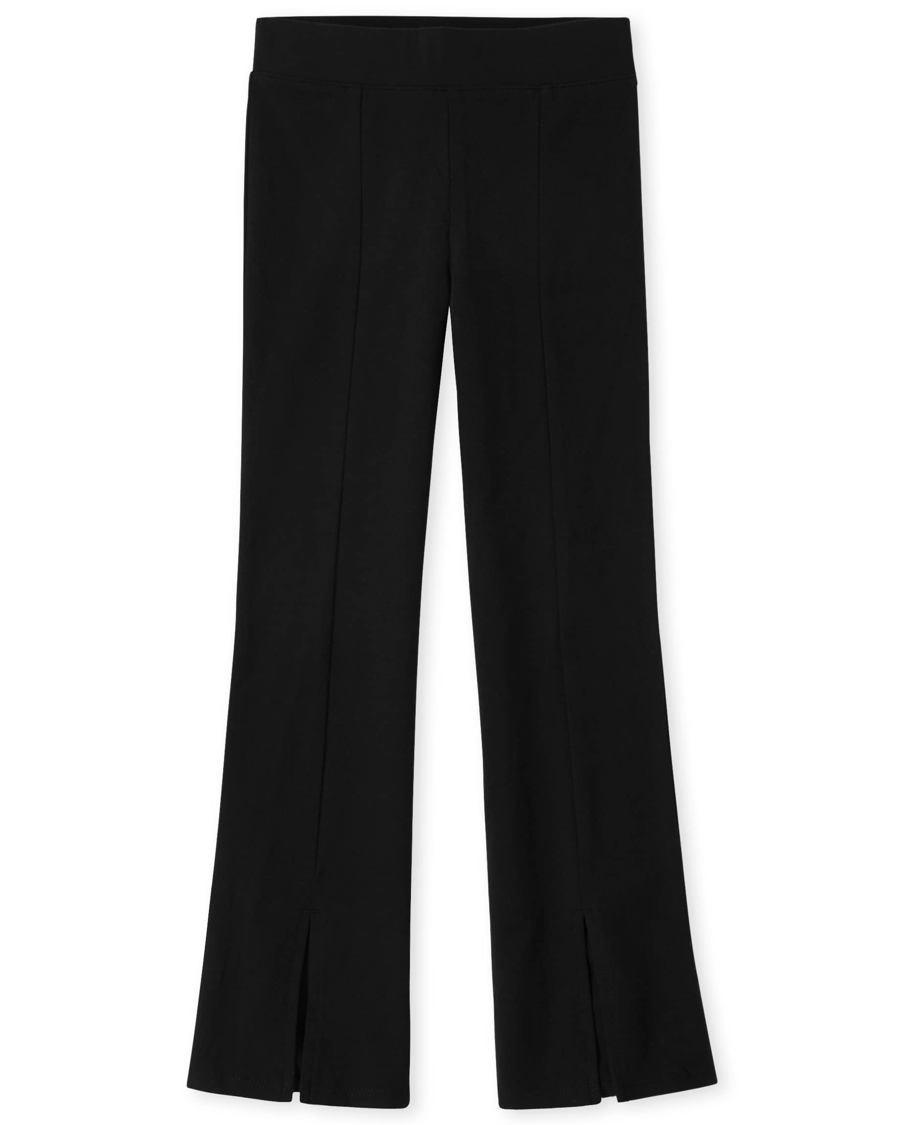 Lot 128 Jeggings Noirs Filles - Jambes Larges Jeans Baggy Taille Haute Élastique Avec Nœud Streetwear