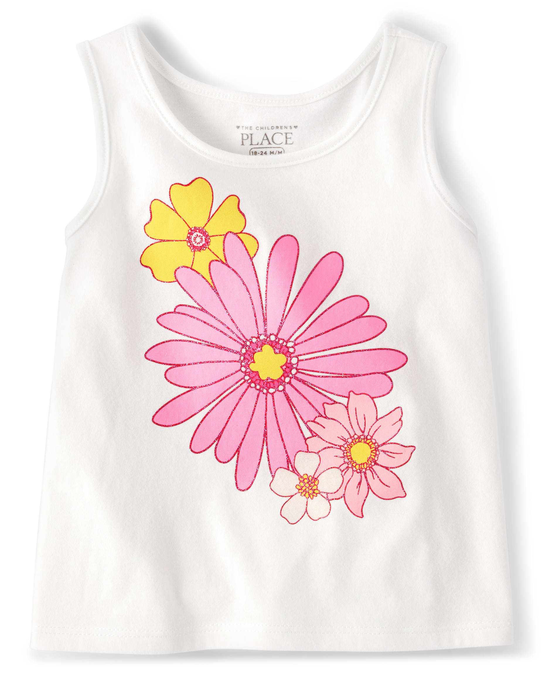 Baby And Toddler Girls Mix And Match Sleeveless Graphic Tank