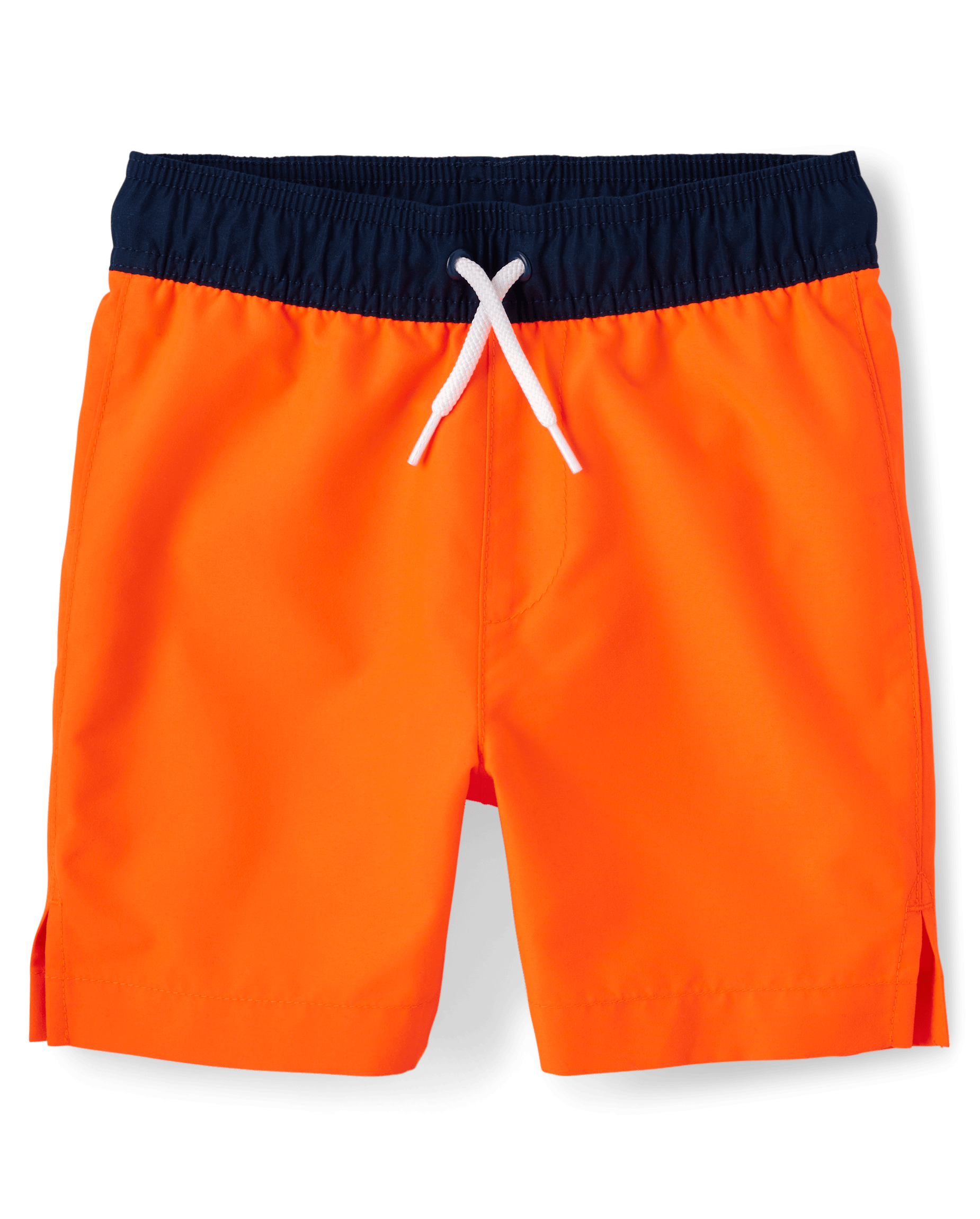 Boys Colorblock Swim Trunks - ORANGE | The Children's Place