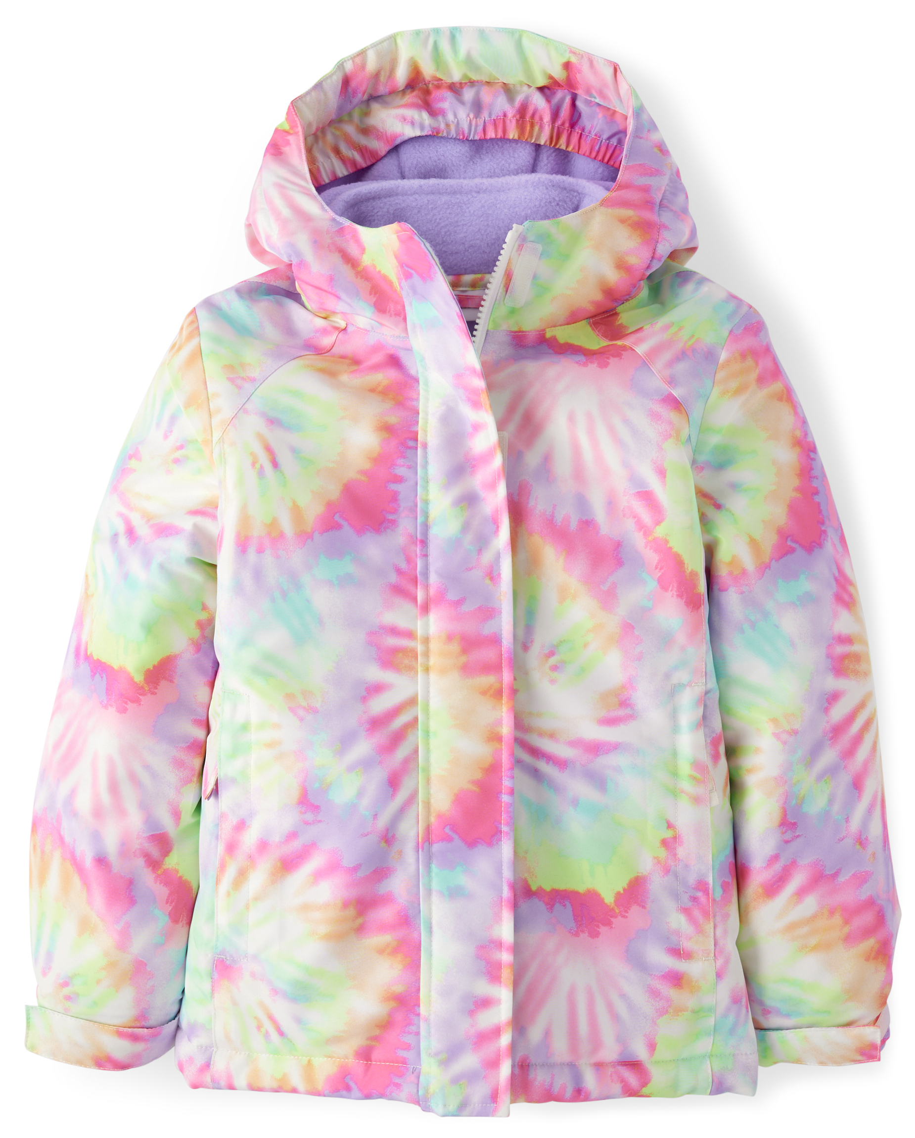 Girls Long Sleeve Print 3 in 1 Jacket - PINK | The