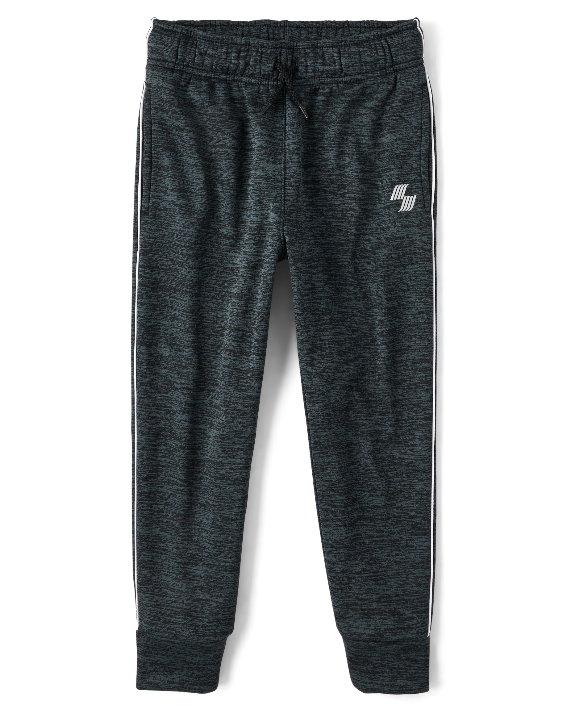 Boys Active PLACE Sport Print Side Stripe Fleece Performance