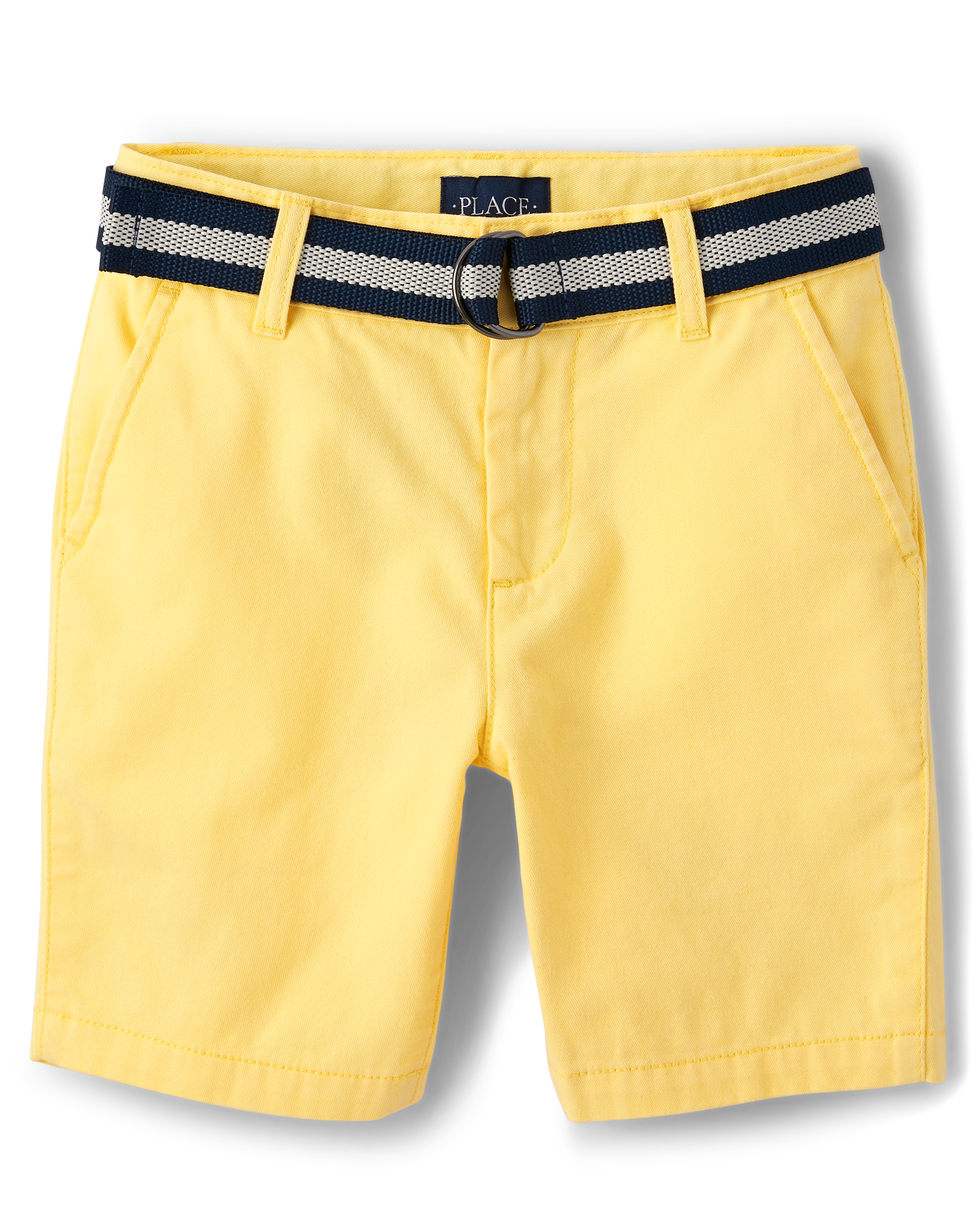 Boys Belted Chino Shorts - YELLOW | The Children's Place