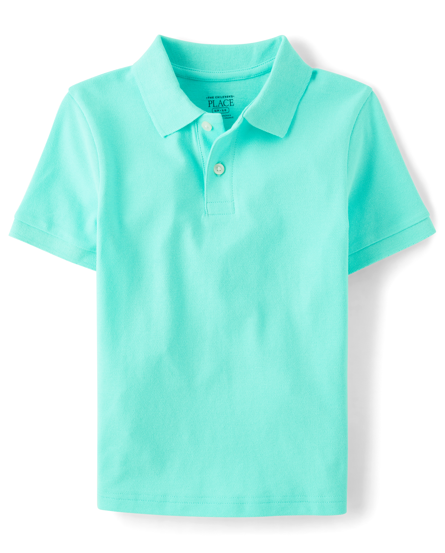 Kids Short Sleeve Pique Polo - AQUA | The Children's Place