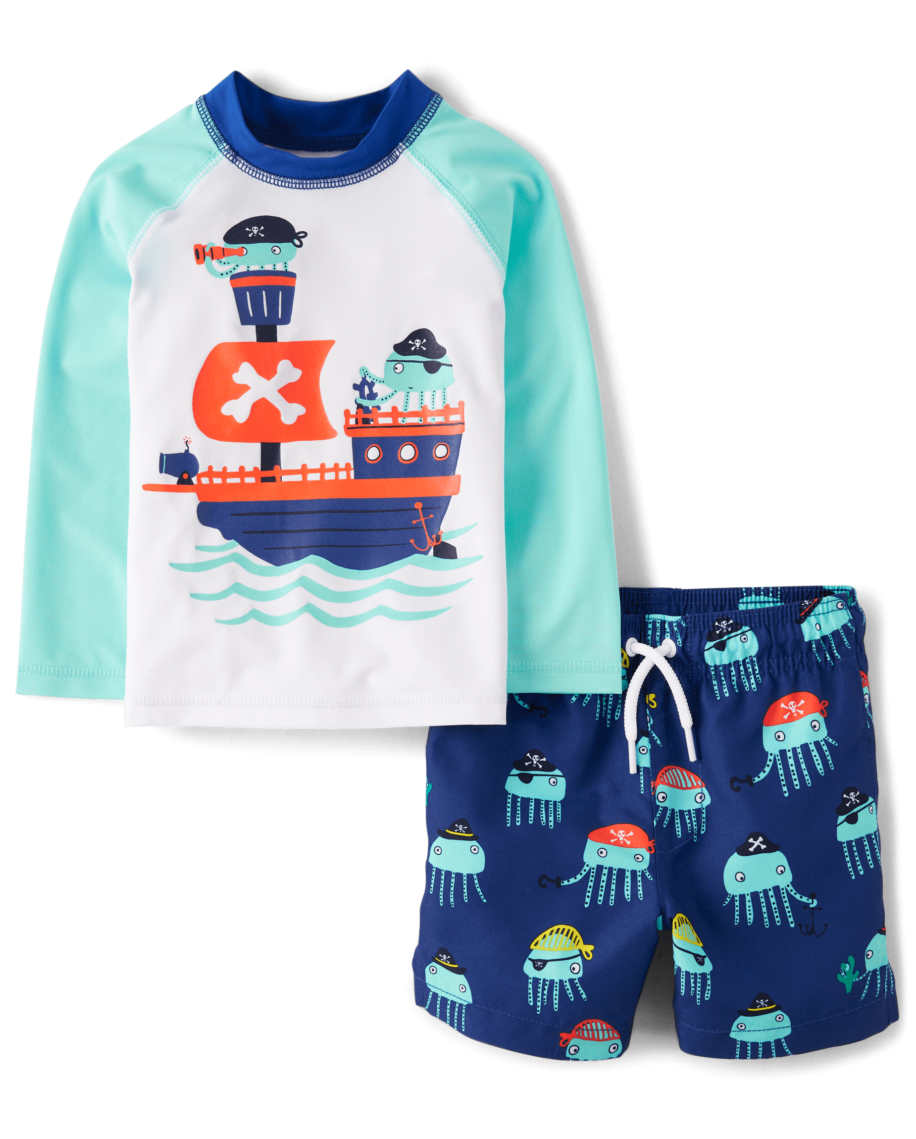 Long Sleeve Baby Boy One Piece Rash Guard Toddler Boy Swimsuit UPF